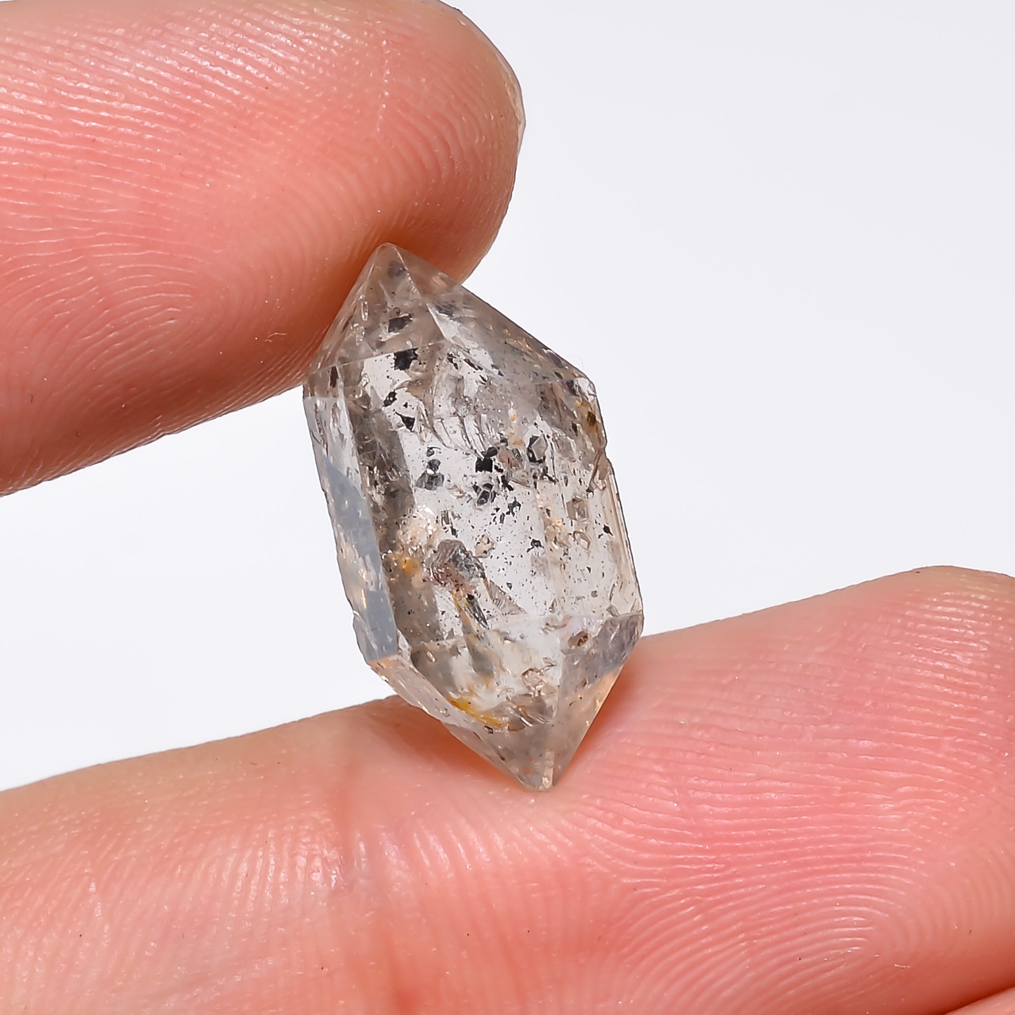 Natural Herkimer Diamond Fancy Shape Cut Stone Loose Gemstone For Making Jewelry 8 Ct. 17X9X8 mm Y-10199