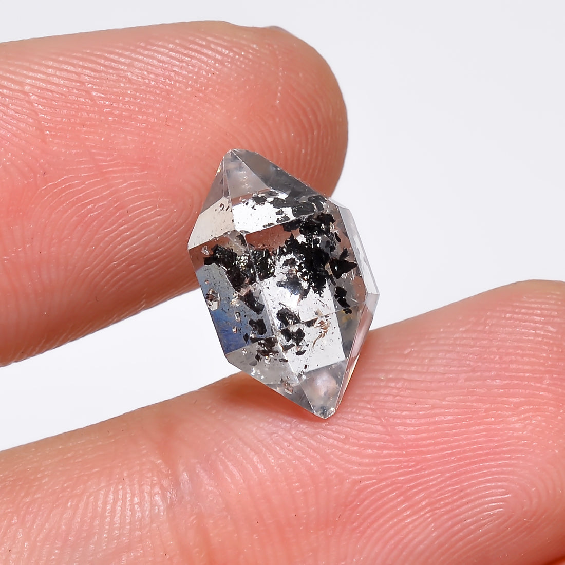 Natural Herkimer Diamond Fancy Shape Cut Stone Loose Gemstone For Making Jewelry 5.5 Ct. 14X8X7 mm Y-10200