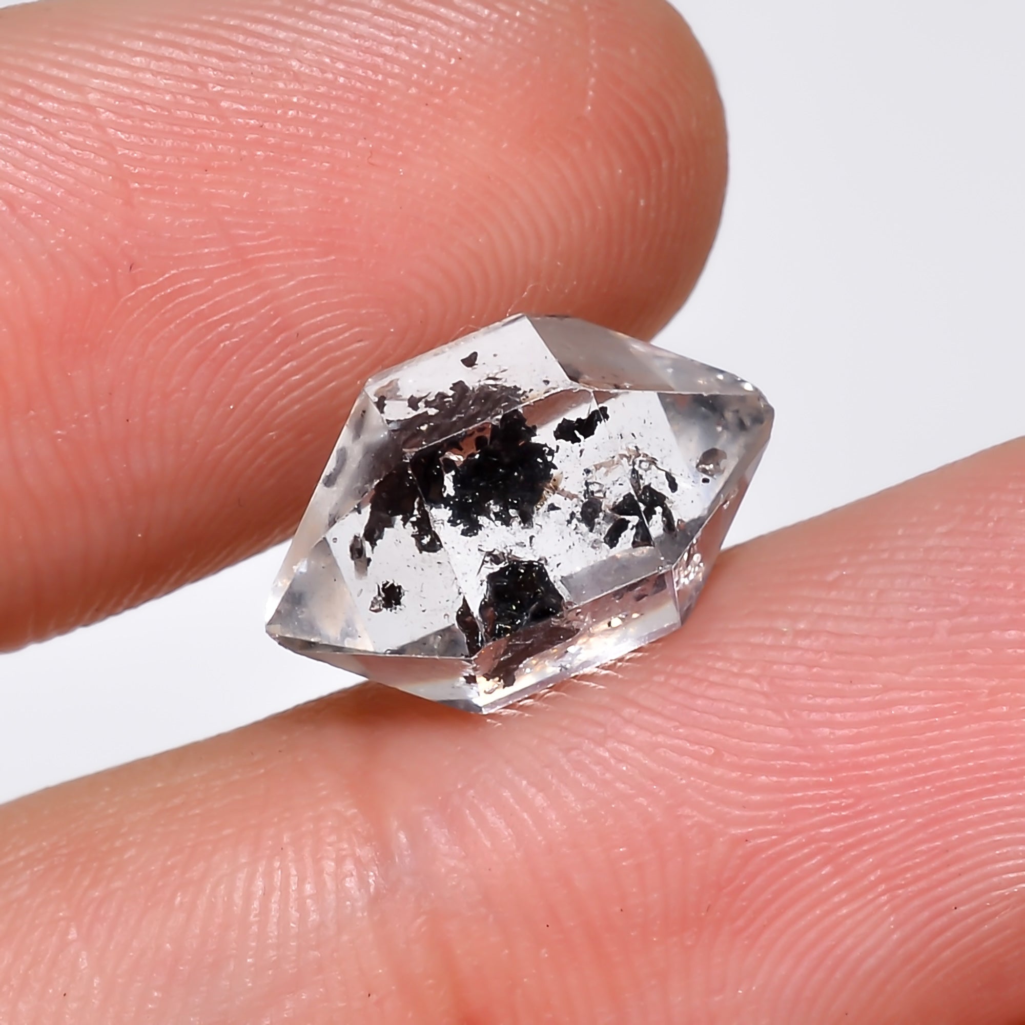 Natural Herkimer Diamond Fancy Shape Cut Stone Loose Gemstone For Making Jewelry 5.5 Ct. 14X8X7 mm Y-10200