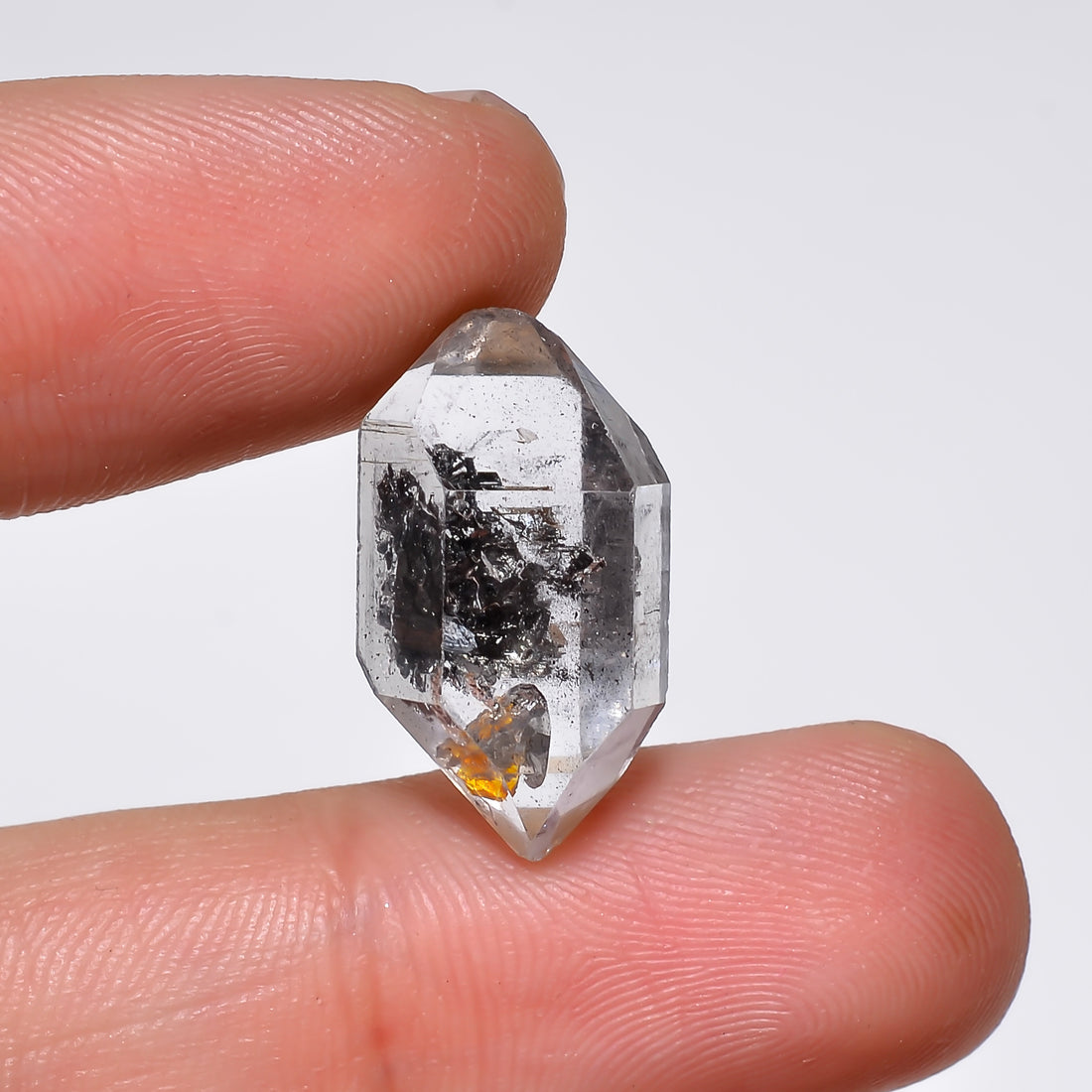 Natural Herkimer Diamond Fancy Shape Cut Stone Loose Gemstone For Making Jewelry 12 Ct. 19X10X8 mm Y-10201