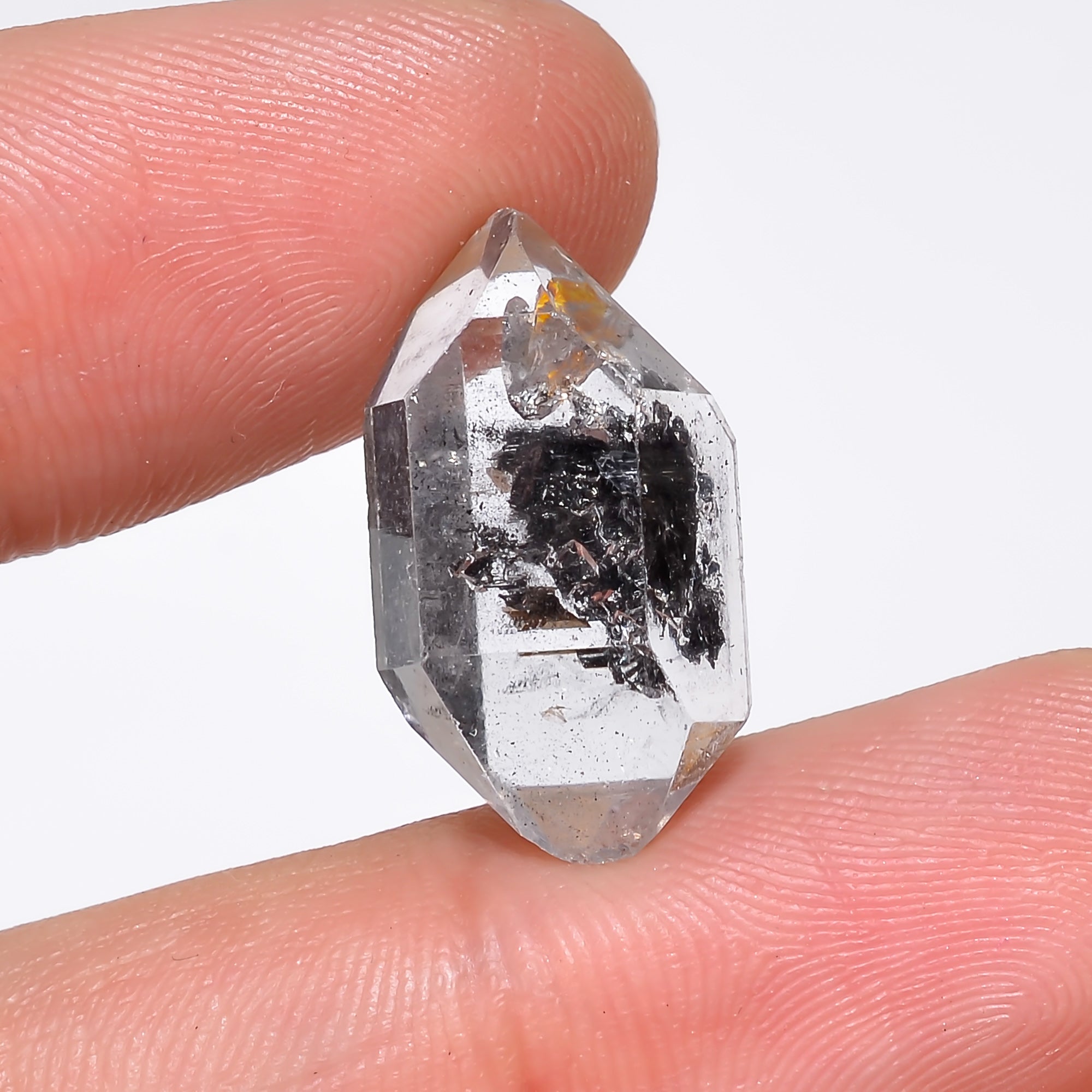 Natural Herkimer Diamond Fancy Shape Cut Stone Loose Gemstone For Making Jewelry 12 Ct. 19X10X8 mm Y-10201