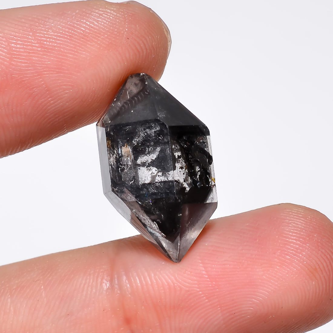 Natural Herkimer Diamond Fancy Shape Cut Stone Loose Gemstone For Making Jewelry 15.5 Ct. 20X12X10 mm Y-10202