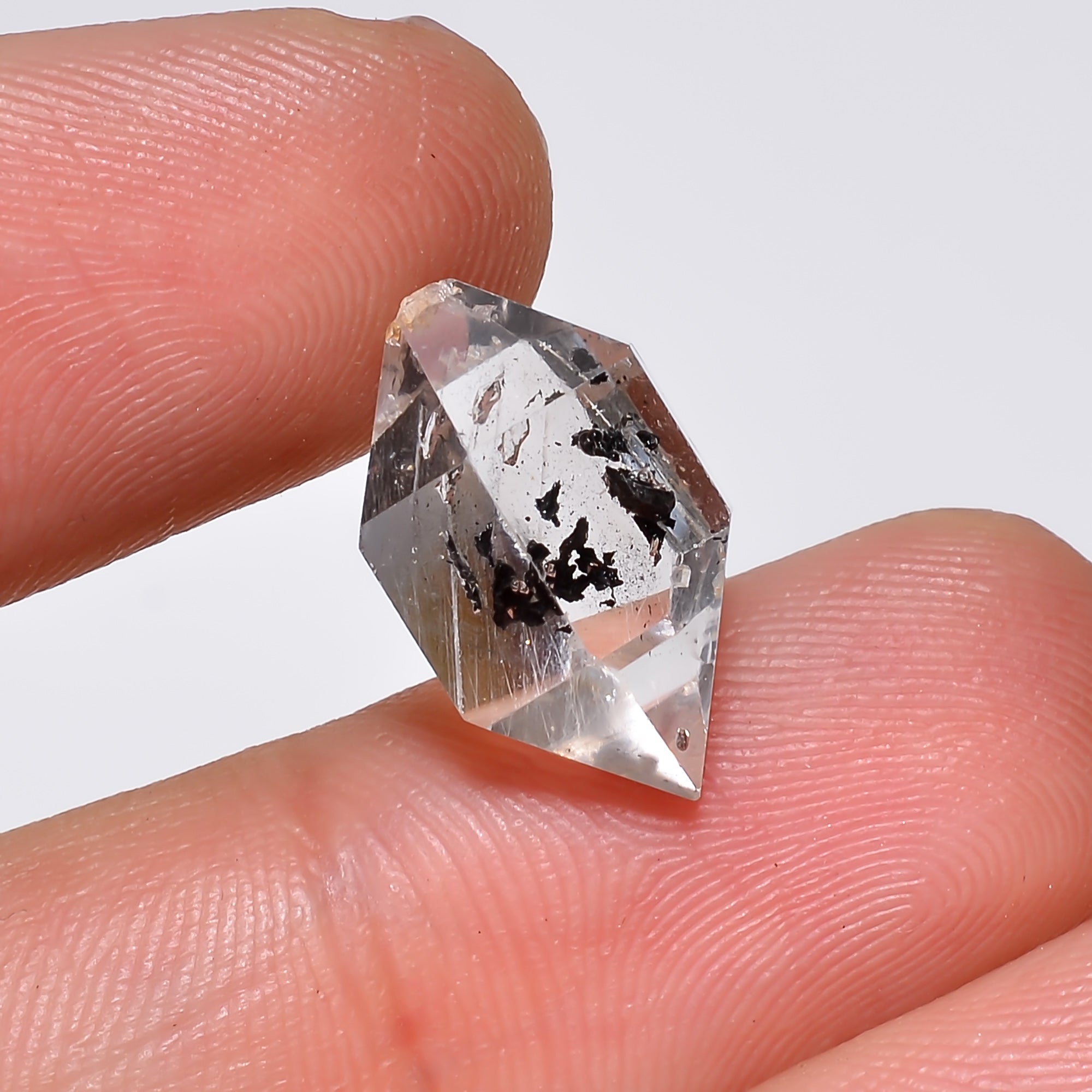 Natural Herkimer Diamond Fancy Shape Cut Stone Loose Gemstone For Making Jewelry 8 Ct. 15X10X7 mm Y-10203
