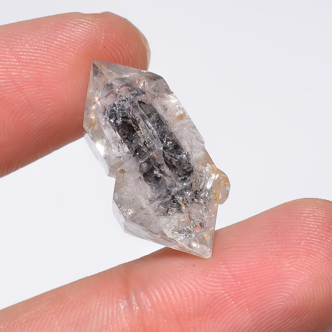 Natural Herkimer Diamond Fancy Shape Cut Stone Loose Gemstone For Making Jewelry 20.5 Ct. 24X11X10 mm Y-10204