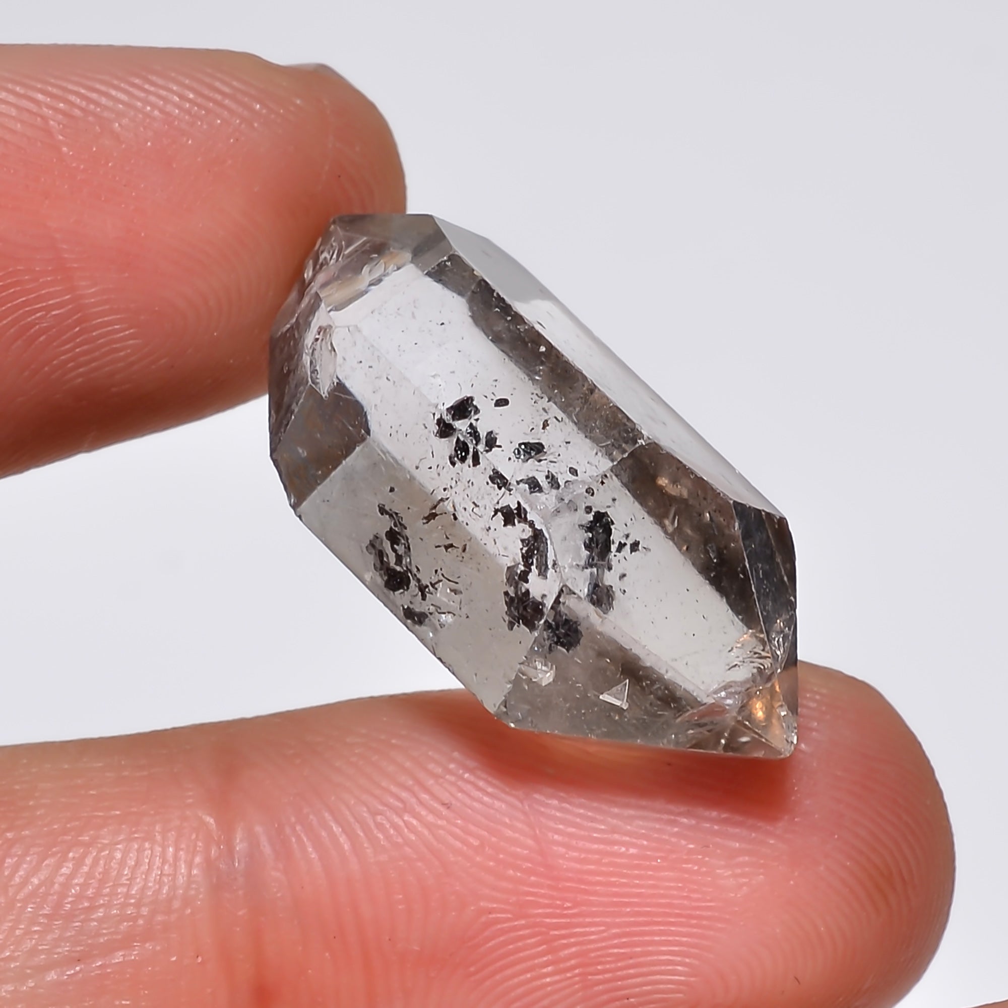 Natural Herkimer Diamond Fancy Shape Cut Stone Loose Gemstone For Making Jewelry 23.5 Ct. 24X12X10 mm Y-10205