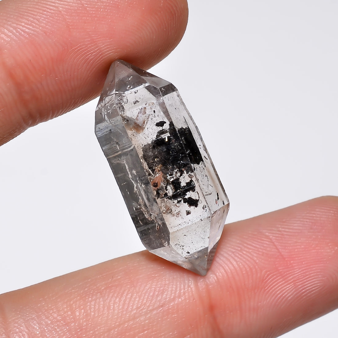 Natural Herkimer Diamond Fancy Shape Cut Stone Loose Gemstone For Making Jewelry 22.5 Ct. 28X11X9 mm Y-10206