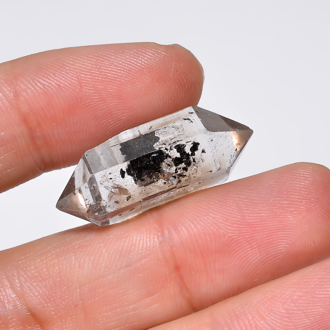 Natural Herkimer Diamond Fancy Shape Cut Stone Loose Gemstone For Making Jewelry 22.5 Ct. 28X11X9 mm Y-10206