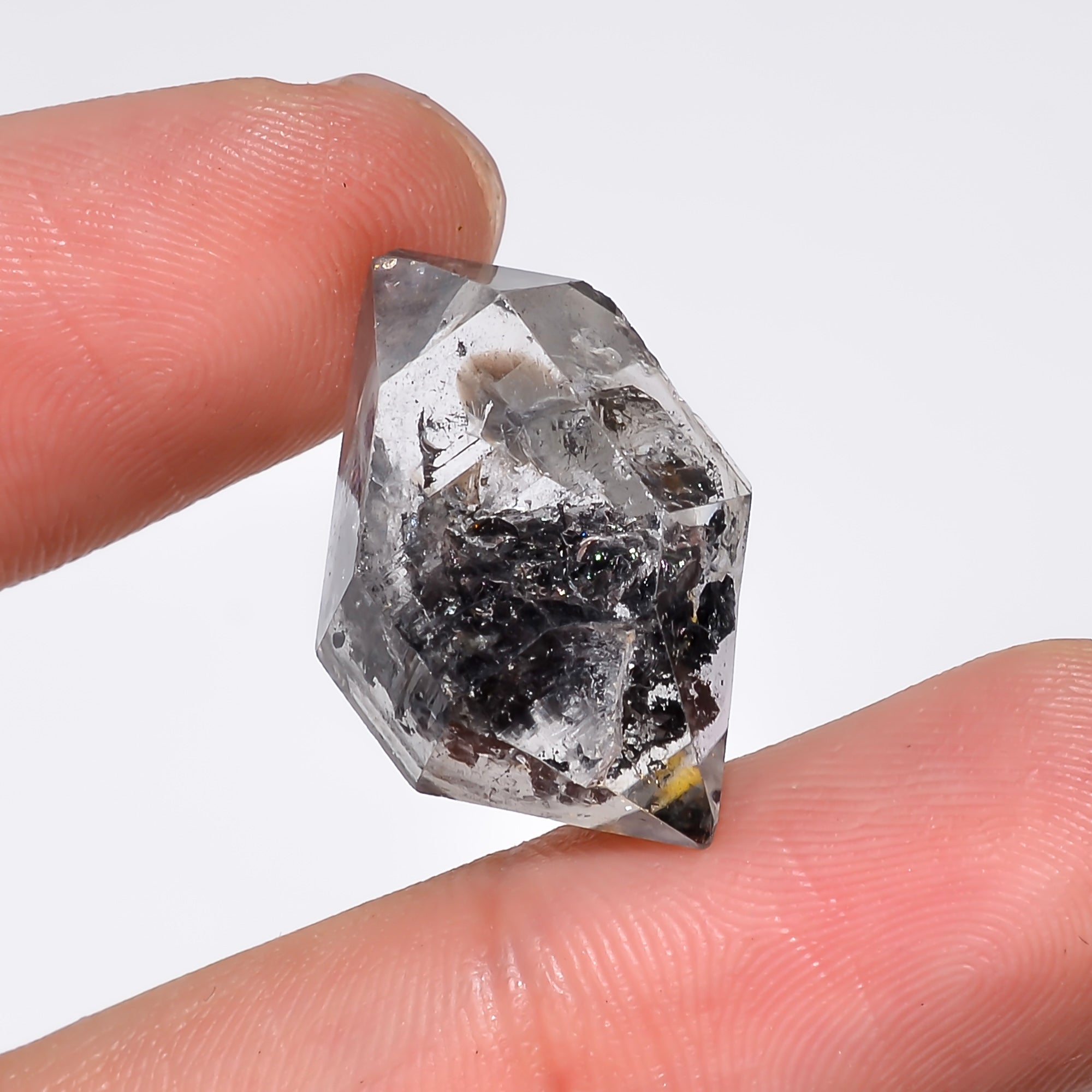 Natural Herkimer Diamond Fancy Shape Cut Stone Loose Gemstone For Making Jewelry 20.5 Ct. 23X15X10 mm Y-10207