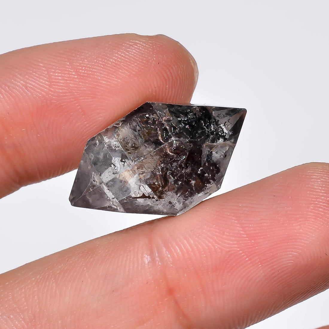 Natural Herkimer Diamond Fancy Shape Cut Stone Loose Gemstone For Making Jewelry 20.5 Ct. 23X15X10 mm Y-10207