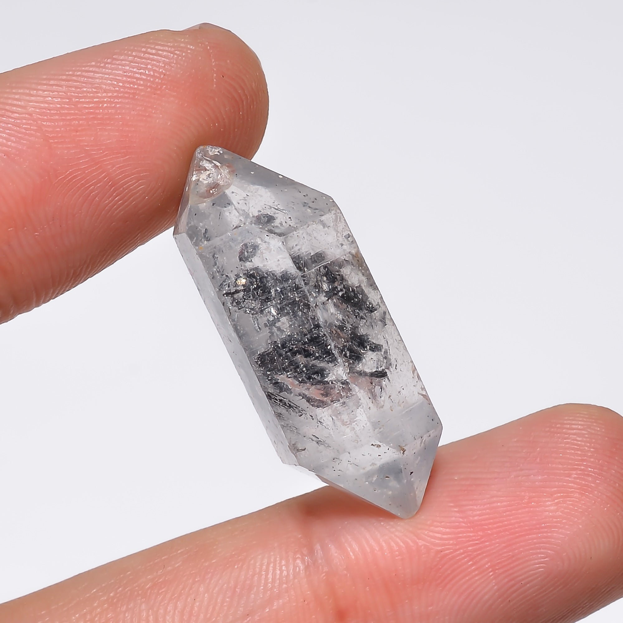 Natural Herkimer Diamond Fancy Shape Cut Stone Loose Gemstone For Making Jewelry 26.5 Ct. 28X11X10 mm Y-10208