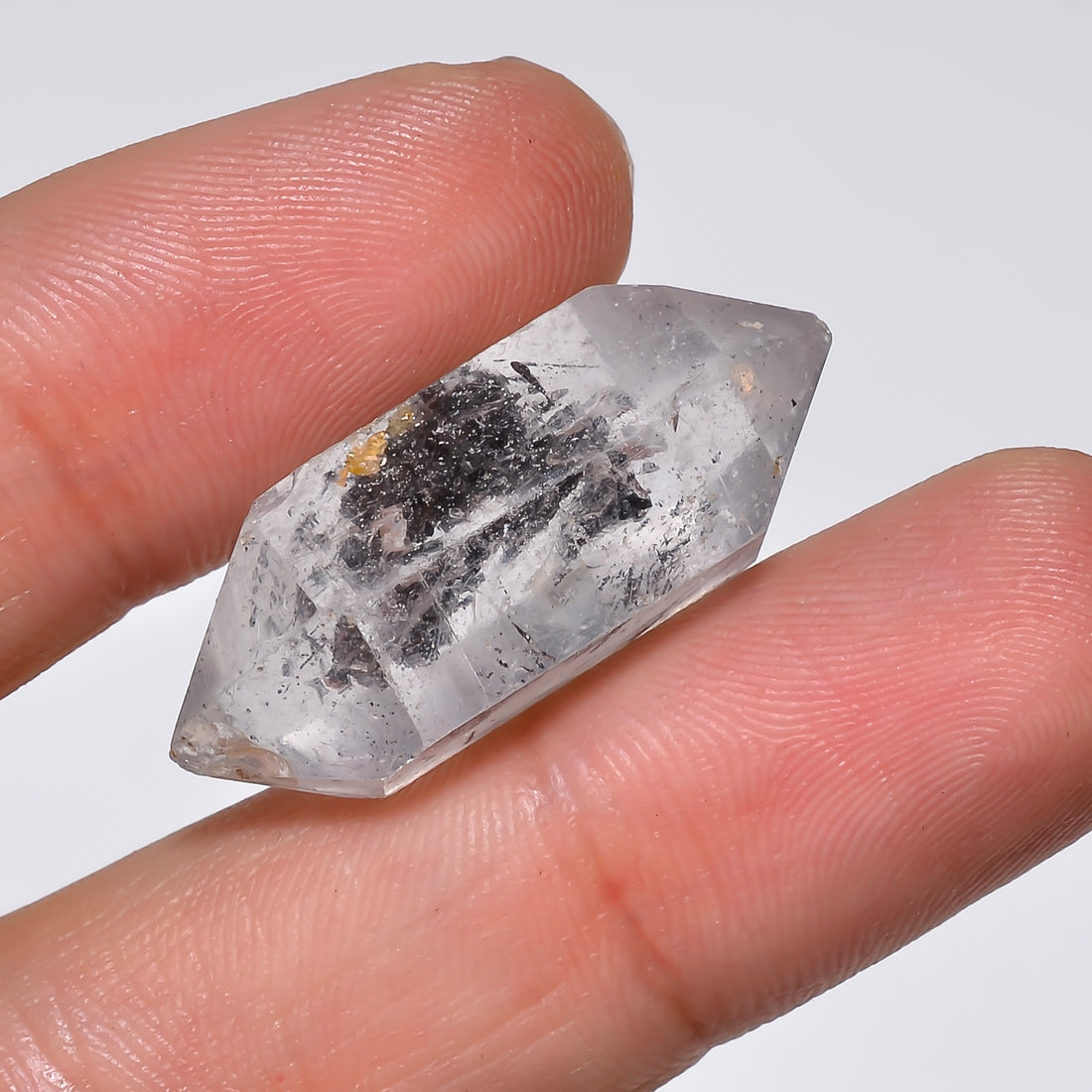 Natural Herkimer Diamond Fancy Shape Cut Stone Loose Gemstone For Making Jewelry 26.5 Ct. 28X11X10 mm Y-10208