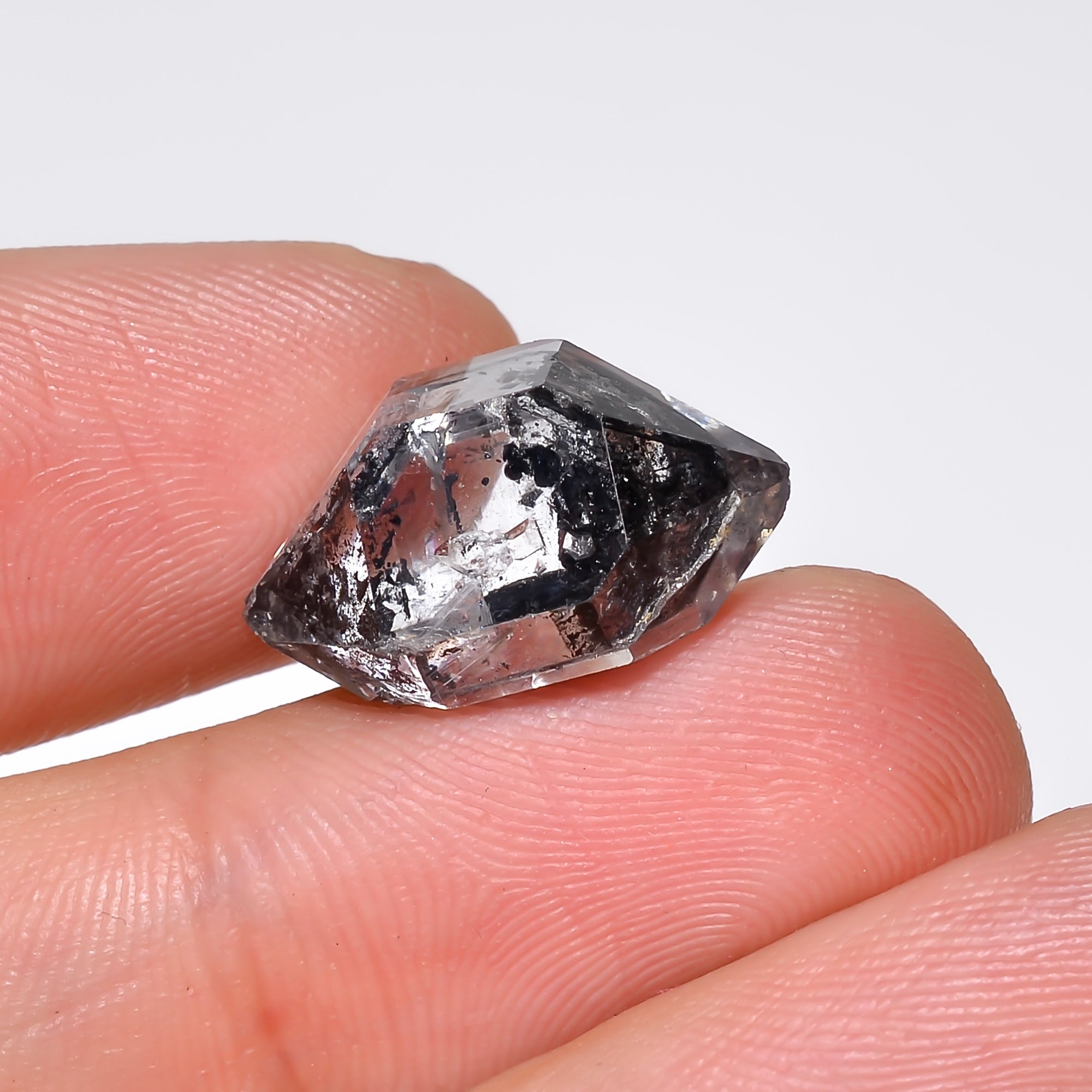 Natural Herkimer Diamond Fancy Shape Cut Stone Loose Gemstone For Making Jewelry 10.5 Ct. 17X10X8 mm Y-10210