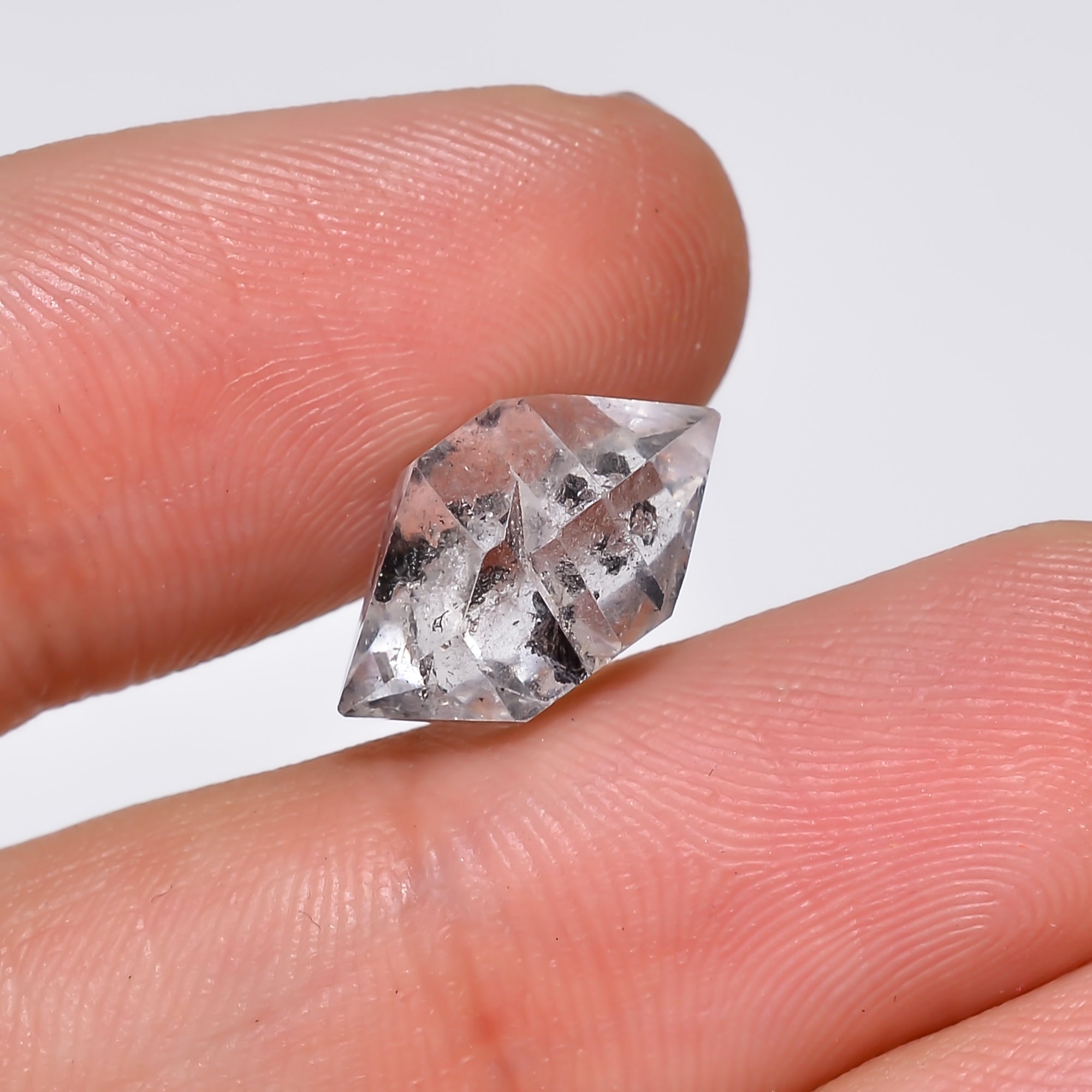 Natural Herkimer Diamond Fancy Shape Cut Stone Loose Gemstone For Making Jewelry 5 Ct. 13X9X7 mm Y-10211