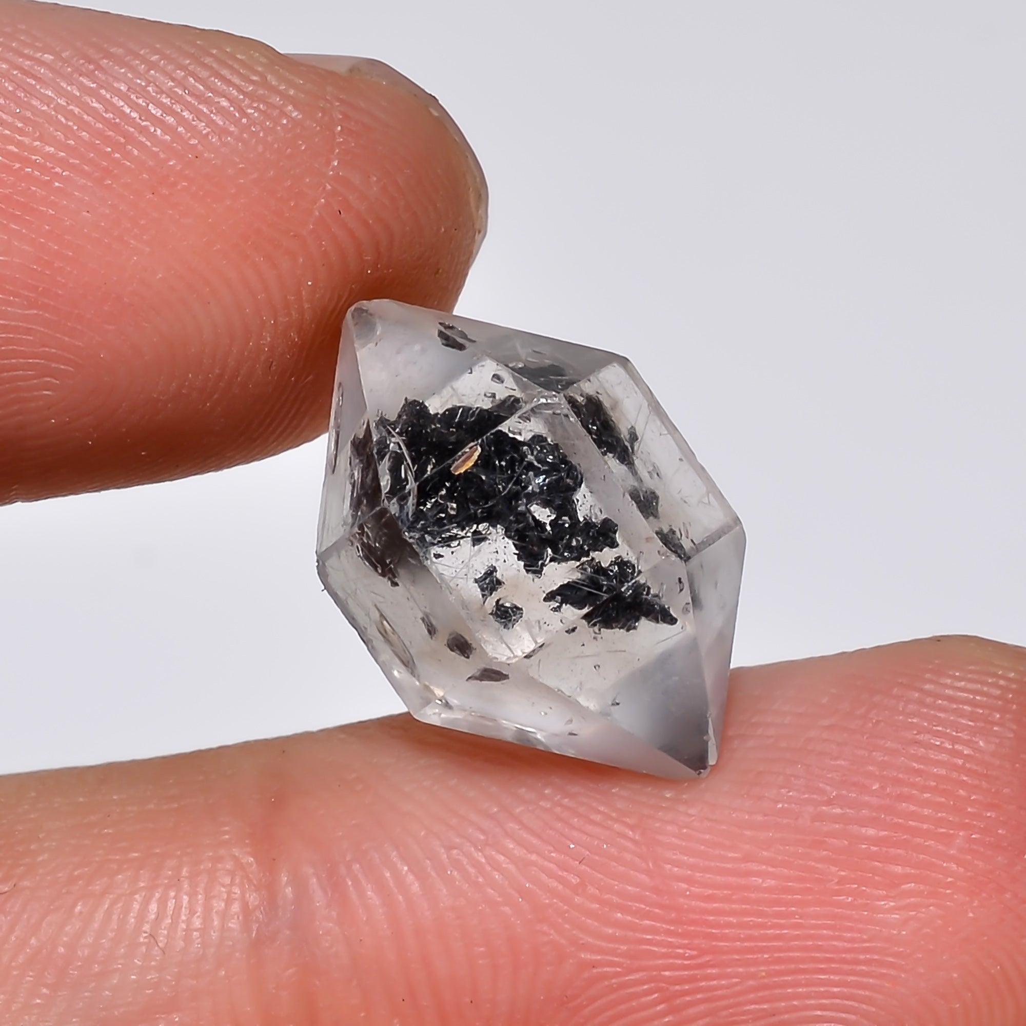Natural Herkimer Diamond Fancy Shape Cut Stone Loose Gemstone For Making Jewelry 8 Ct. 15X10X8 mm Y-10212