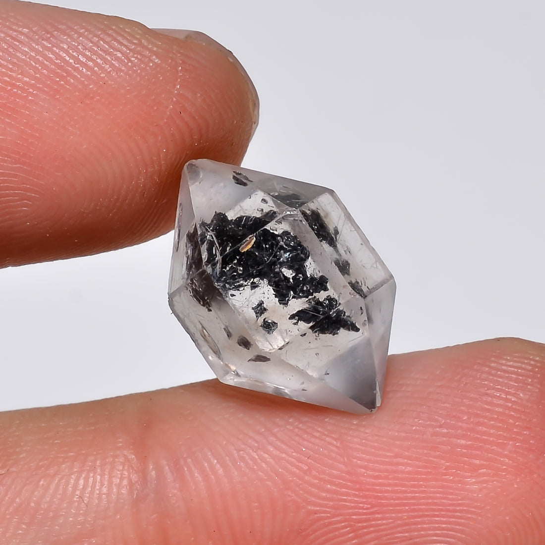 Natural Herkimer Diamond Fancy Shape Cut Stone Loose Gemstone For Making Jewelry 8 Ct. 15X10X8 mm Y-10212