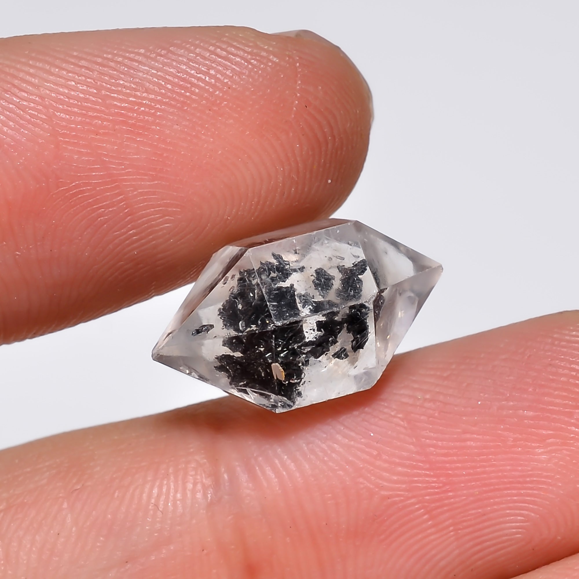 Natural Herkimer Diamond Fancy Shape Cut Stone Loose Gemstone For Making Jewelry 8 Ct. 15X10X8 mm Y-10212