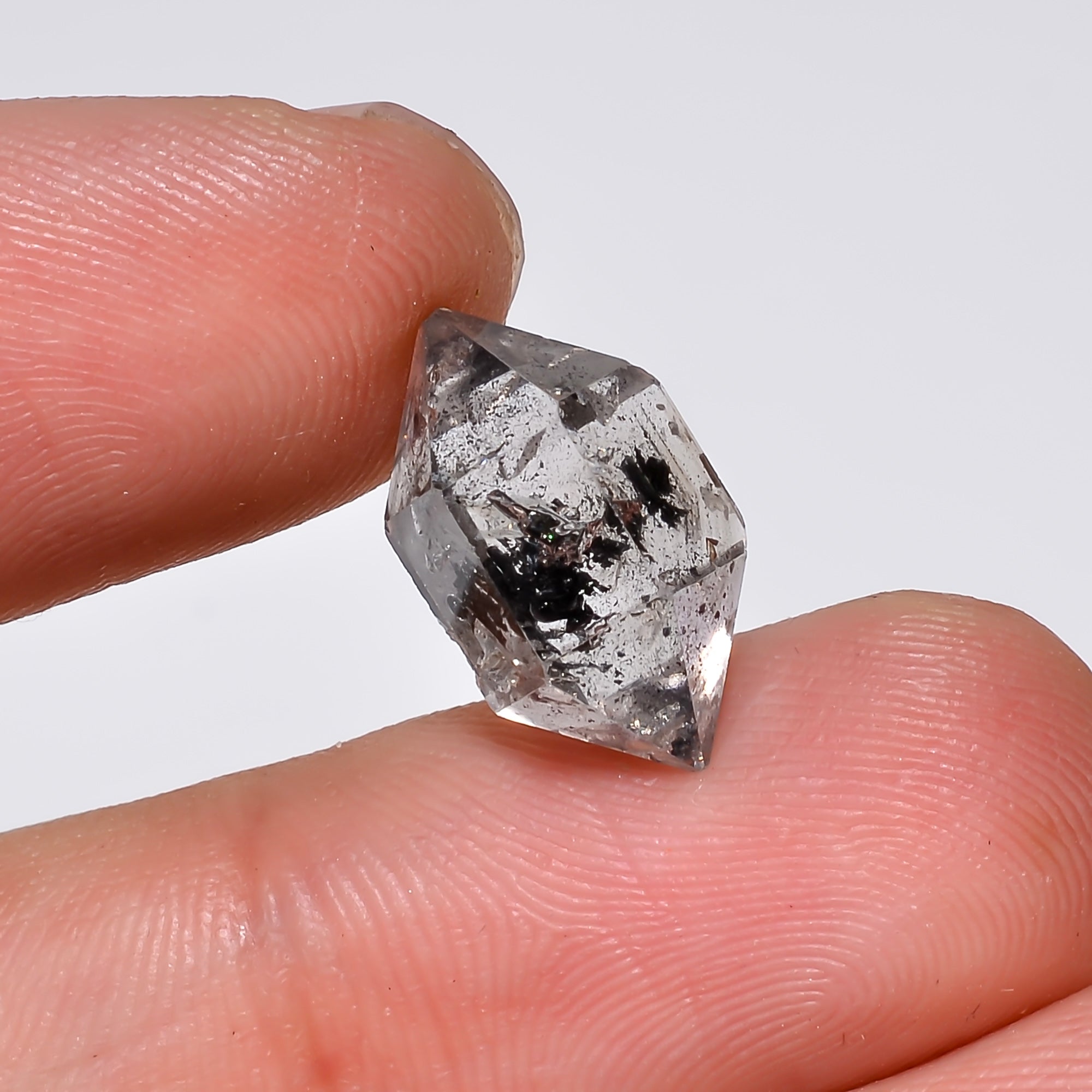 Natural Herkimer Diamond Fancy Shape Cut Stone Loose Gemstone For Making Jewelry 6 Ct. 15X8X7 mm Y-10215