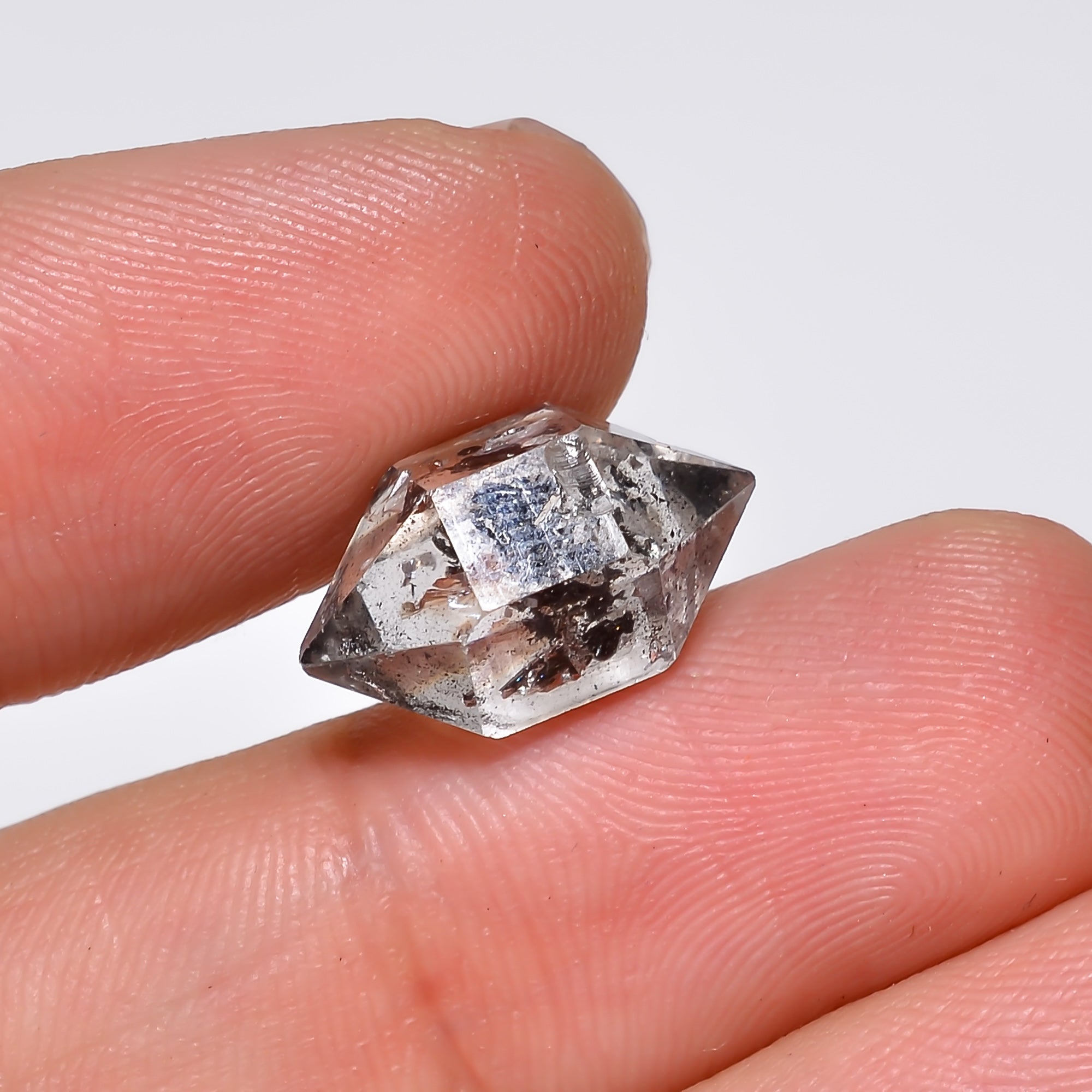 Natural Herkimer Diamond Fancy Shape Cut Stone Loose Gemstone For Making Jewelry 6 Ct. 15X8X7 mm Y-10215