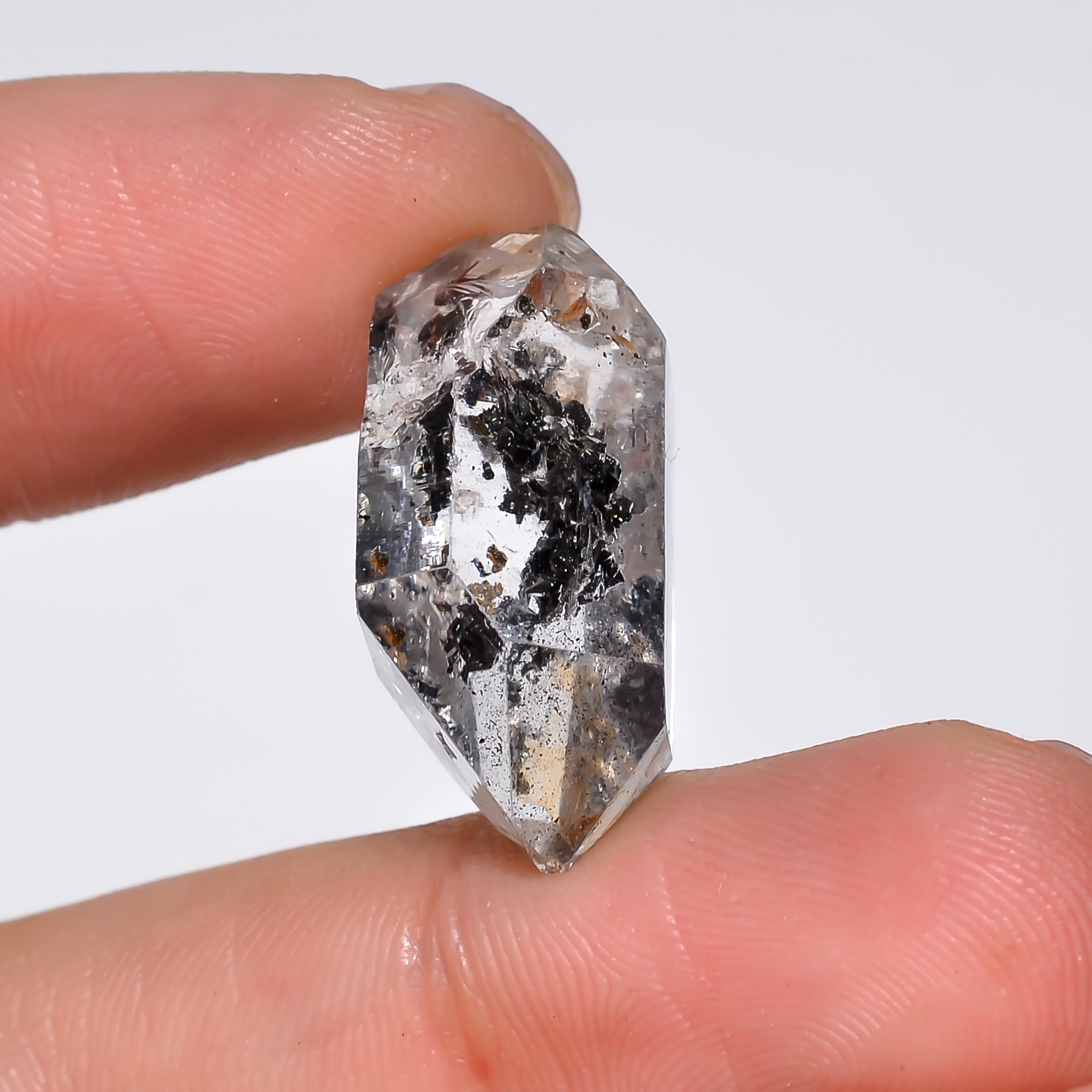 Natural Herkimer Diamond Fancy Shape Cut Stone Loose Gemstone For Making Jewelry 19 Ct. 22X12X10 mm Y-10216