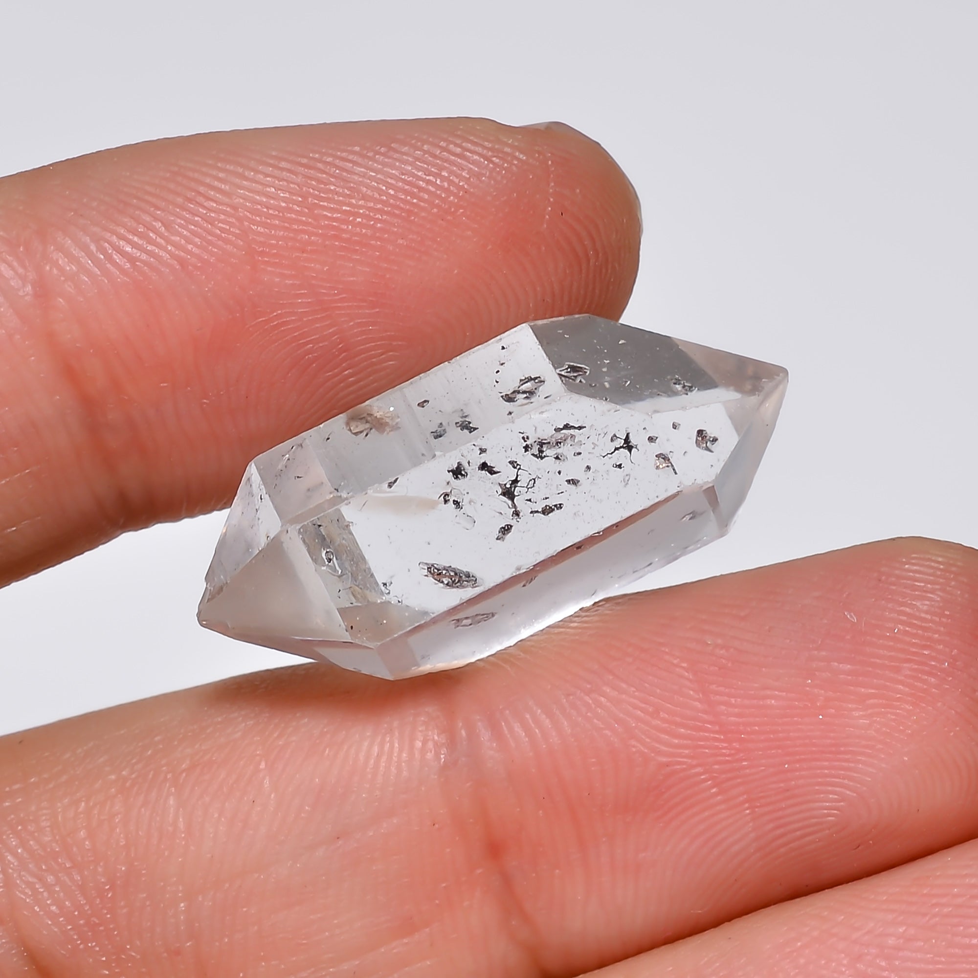 Natural Herkimer Diamond Fancy Shape Cut Stone Loose Gemstone For Making Jewelry 23 Ct. 26X13X9 mm Y-10218