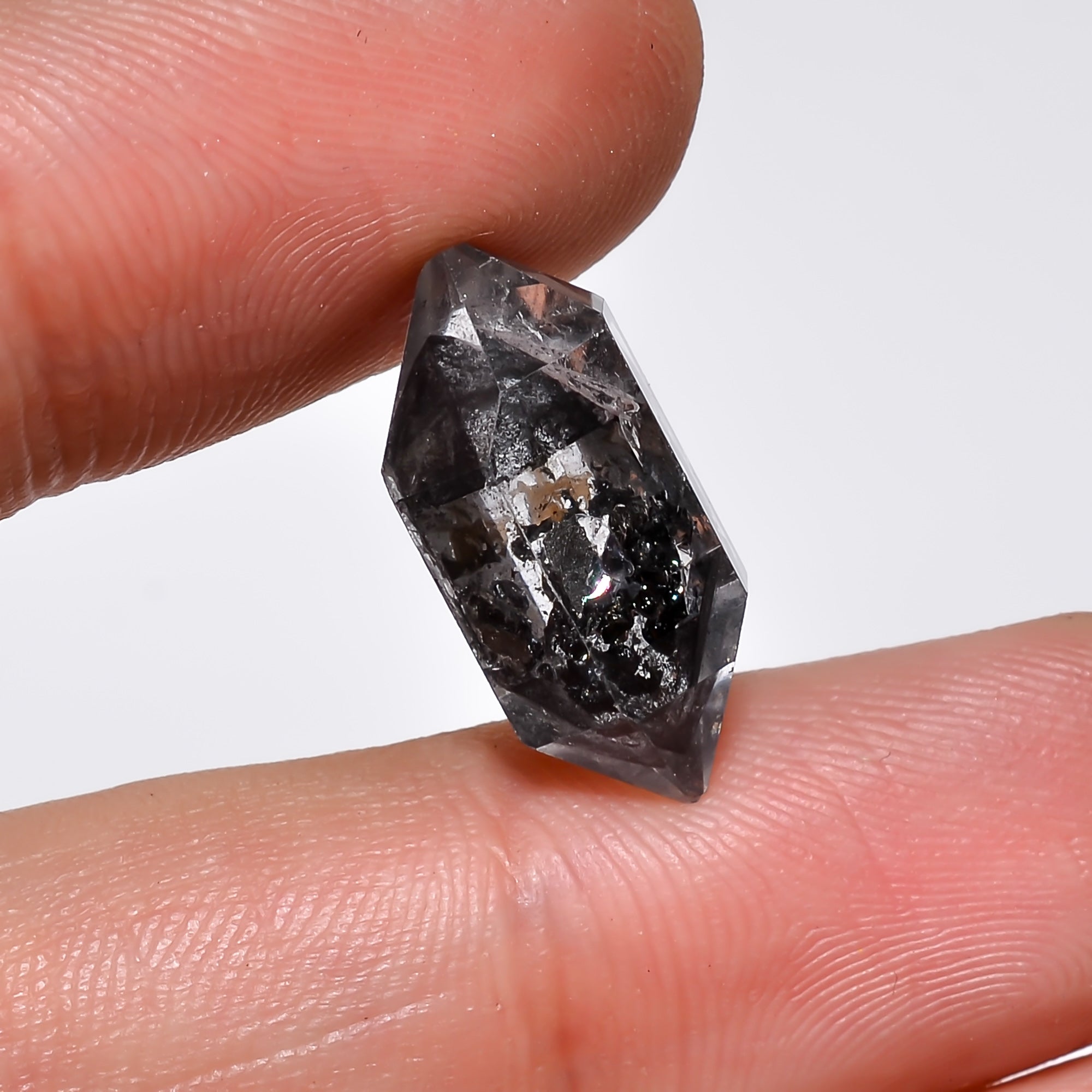 Natural Herkimer Diamond Fancy Shape Cut Stone Loose Gemstone For Making Jewelry 8.5 Ct. 18X9X8 mm Y-10219