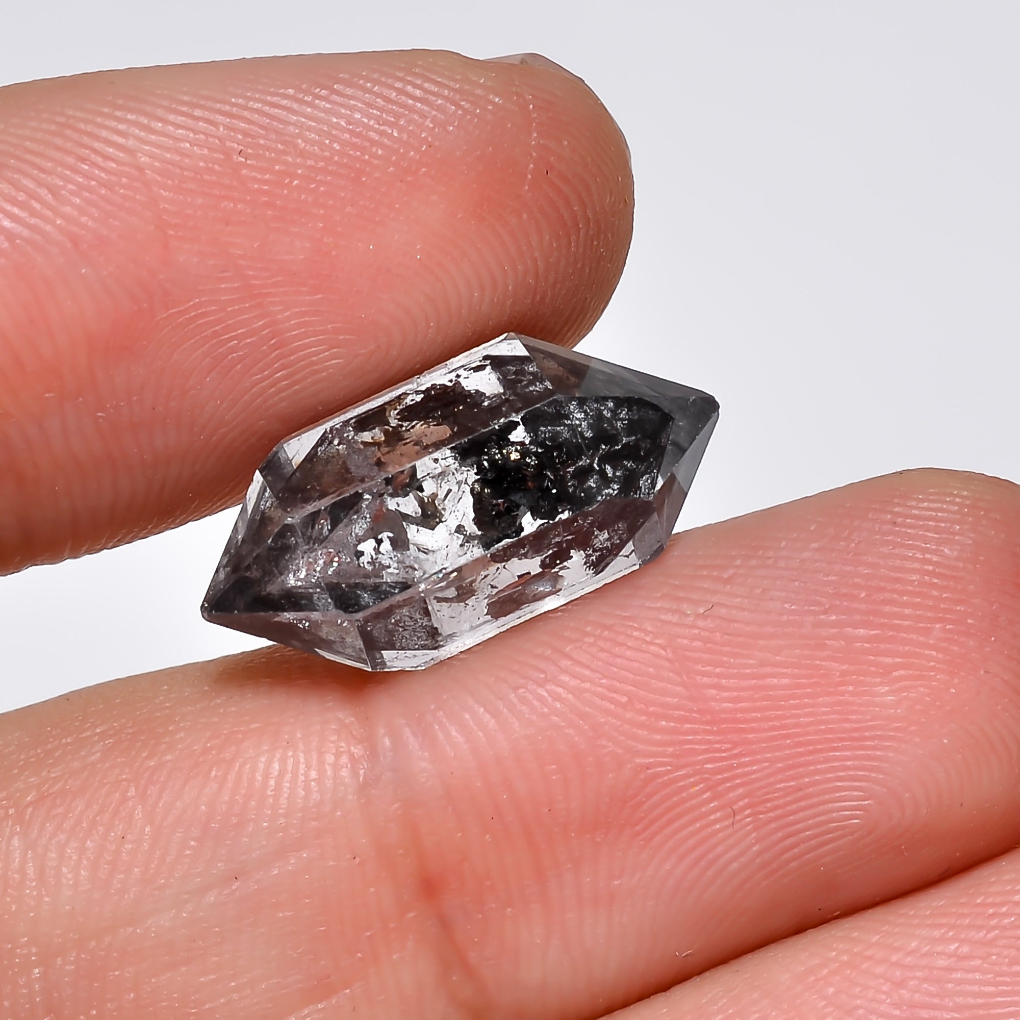 Natural Herkimer Diamond Fancy Shape Cut Stone Loose Gemstone For Making Jewelry 8.5 Ct. 18X9X8 mm Y-10219