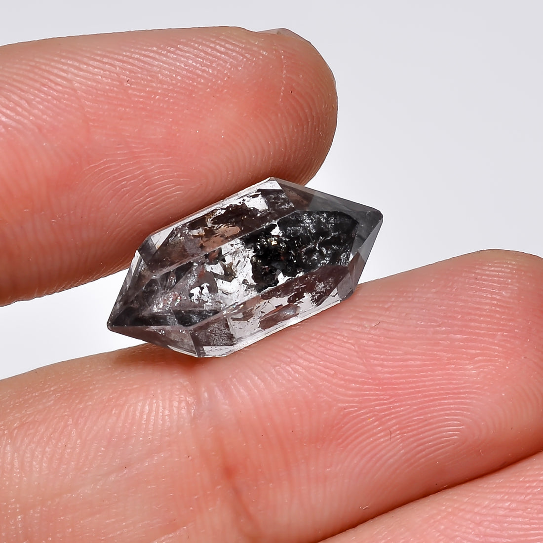 Natural Herkimer Diamond Fancy Shape Cut Stone Loose Gemstone For Making Jewelry 8.5 Ct. 18X9X8 mm Y-10219