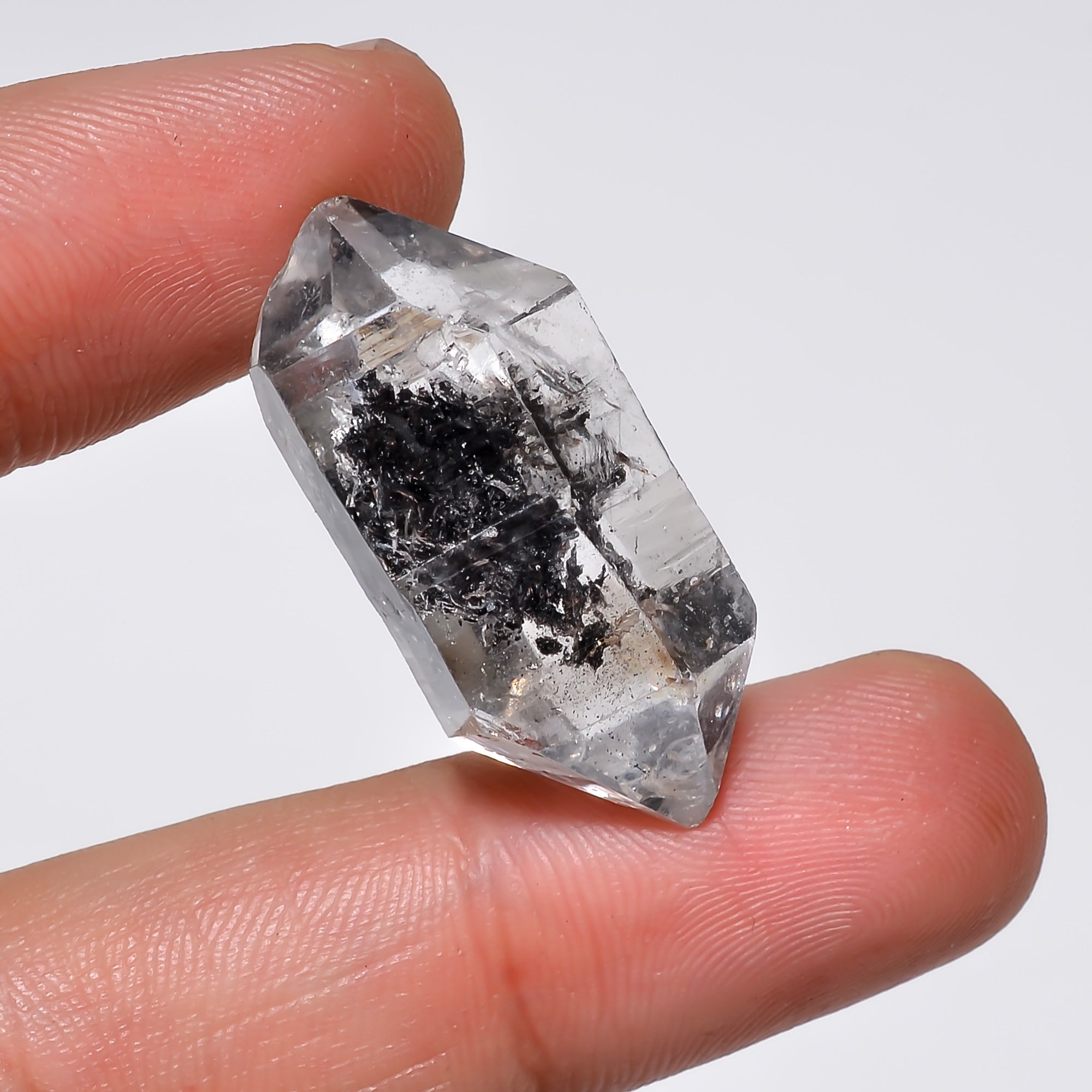 Natural Herkimer Diamond Fancy Shape Cut Stone Loose Gemstone For Making Jewelry 34.5 Ct. 30X14X13 mm Y-10221