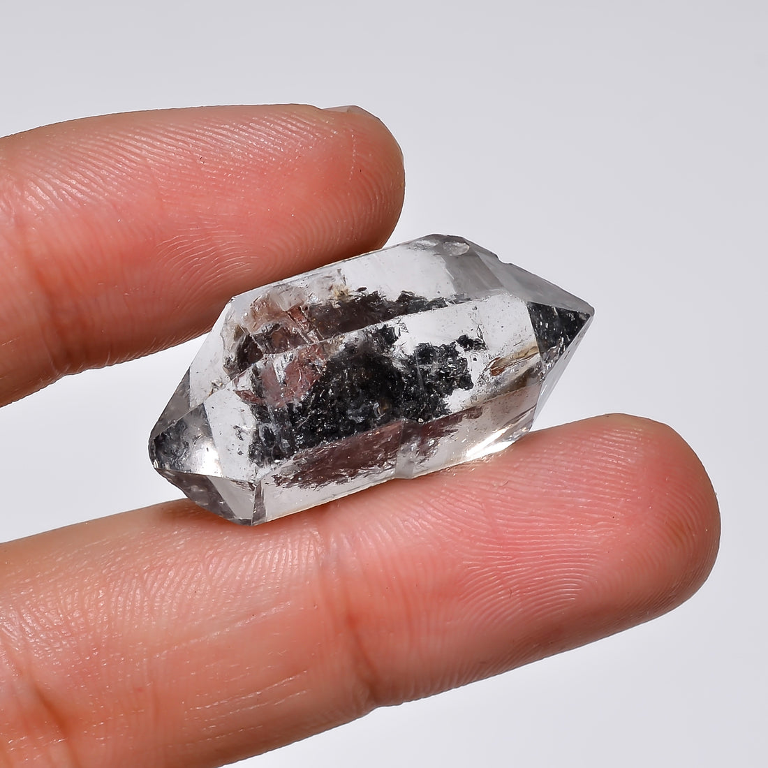 Natural Herkimer Diamond Fancy Shape Cut Stone Loose Gemstone For Making Jewelry 34.5 Ct. 30X14X13 mm Y-10221