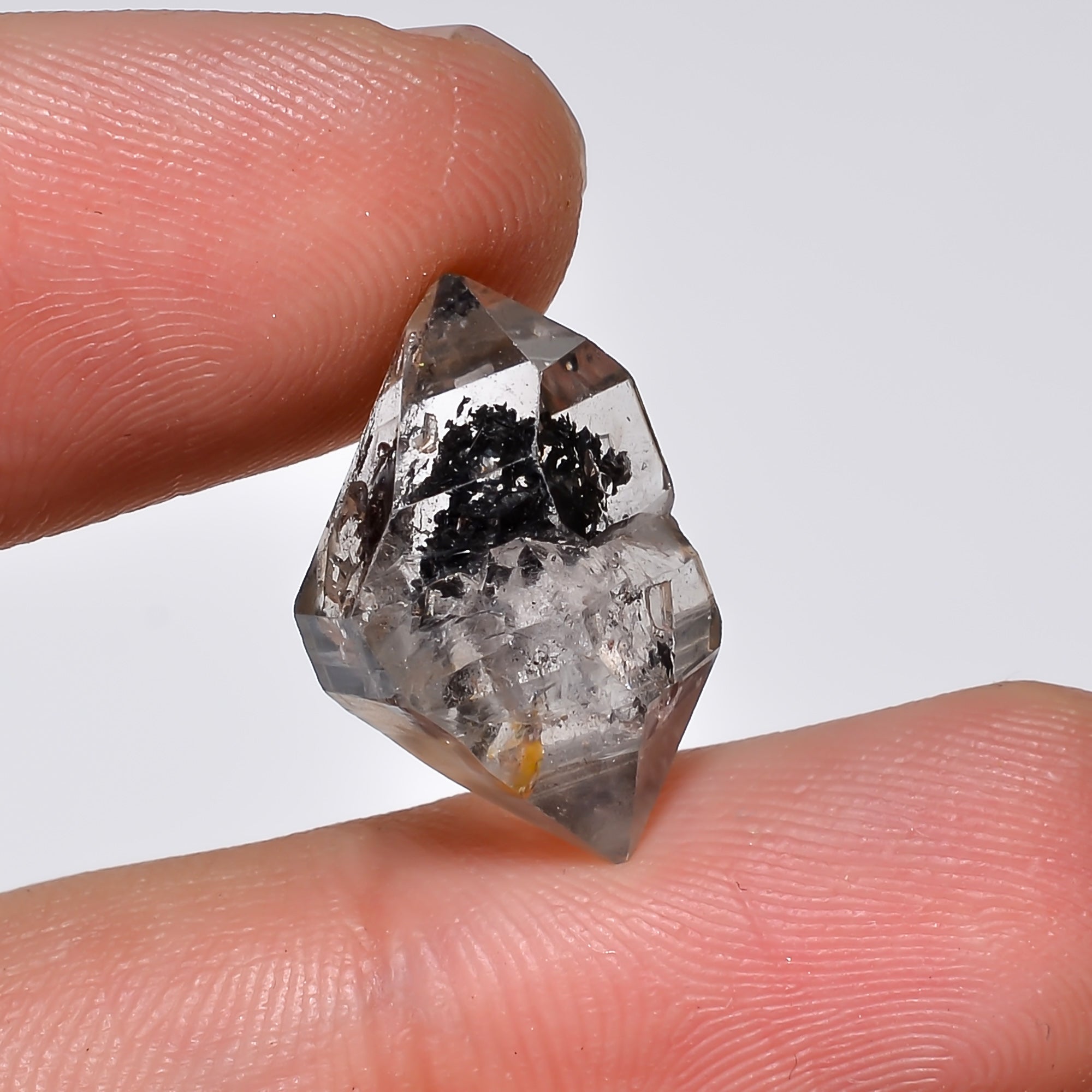 Natural Herkimer Diamond Fancy Shape Cut Stone Loose Gemstone For Making Jewelry 10 Ct. 17X11X9 mm Y-10226