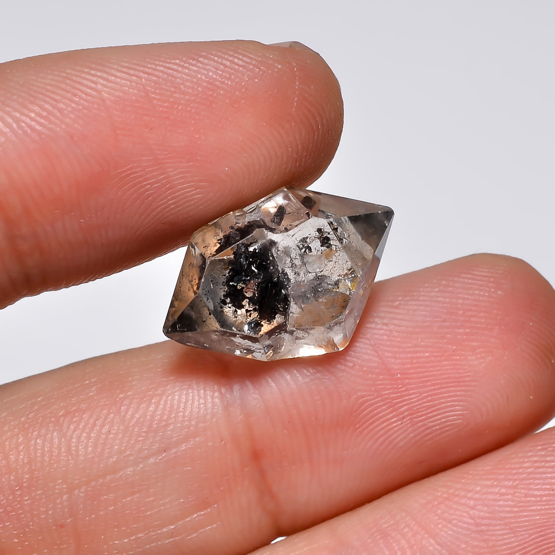 Natural Herkimer Diamond Fancy Shape Cut Stone Loose Gemstone For Making Jewelry 10 Ct. 17X11X9 mm Y-10226