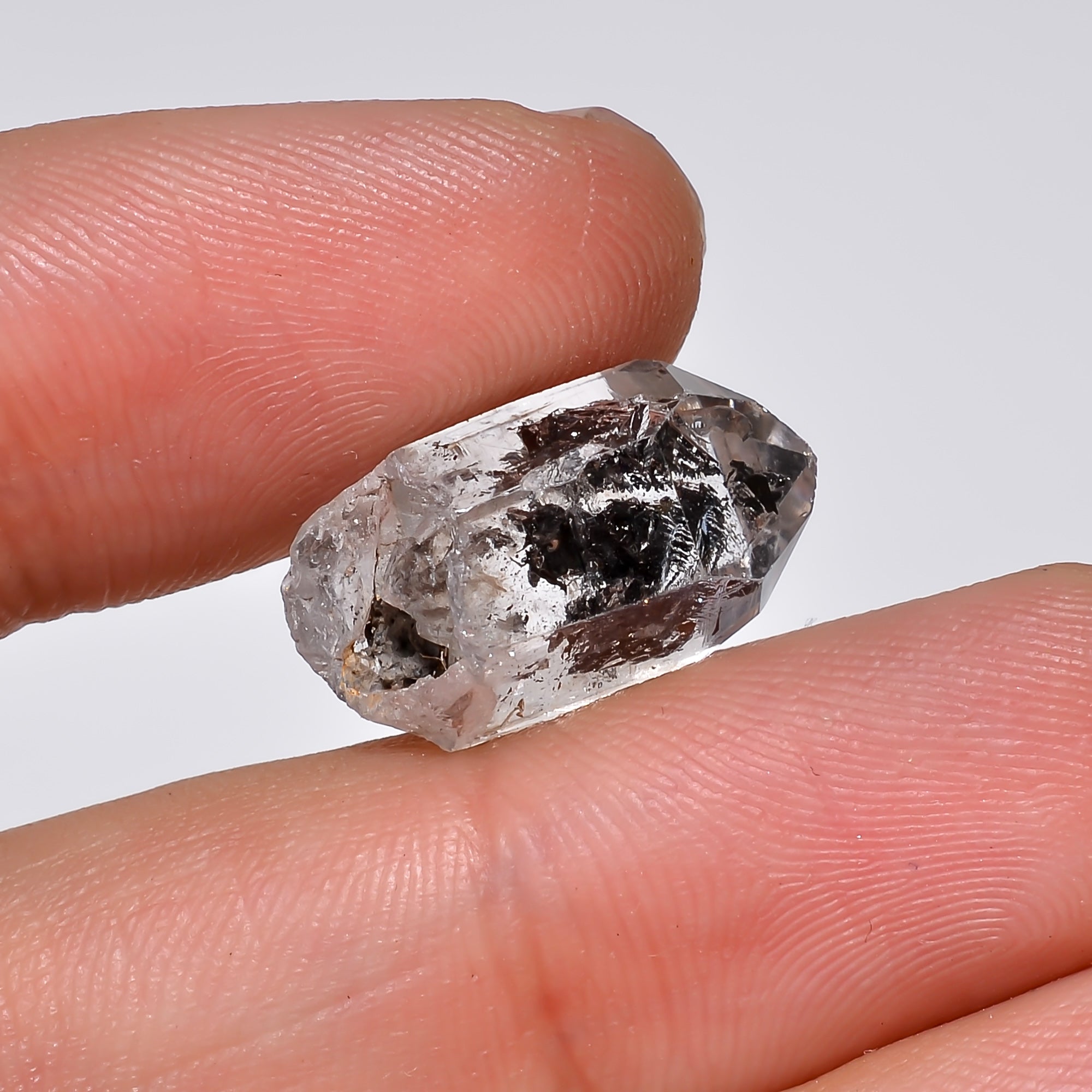 Natural Herkimer Diamond Fancy Shape Cut Stone Loose Gemstone For Making Jewelry 10 Ct. 18X10X8 mm Y-10227