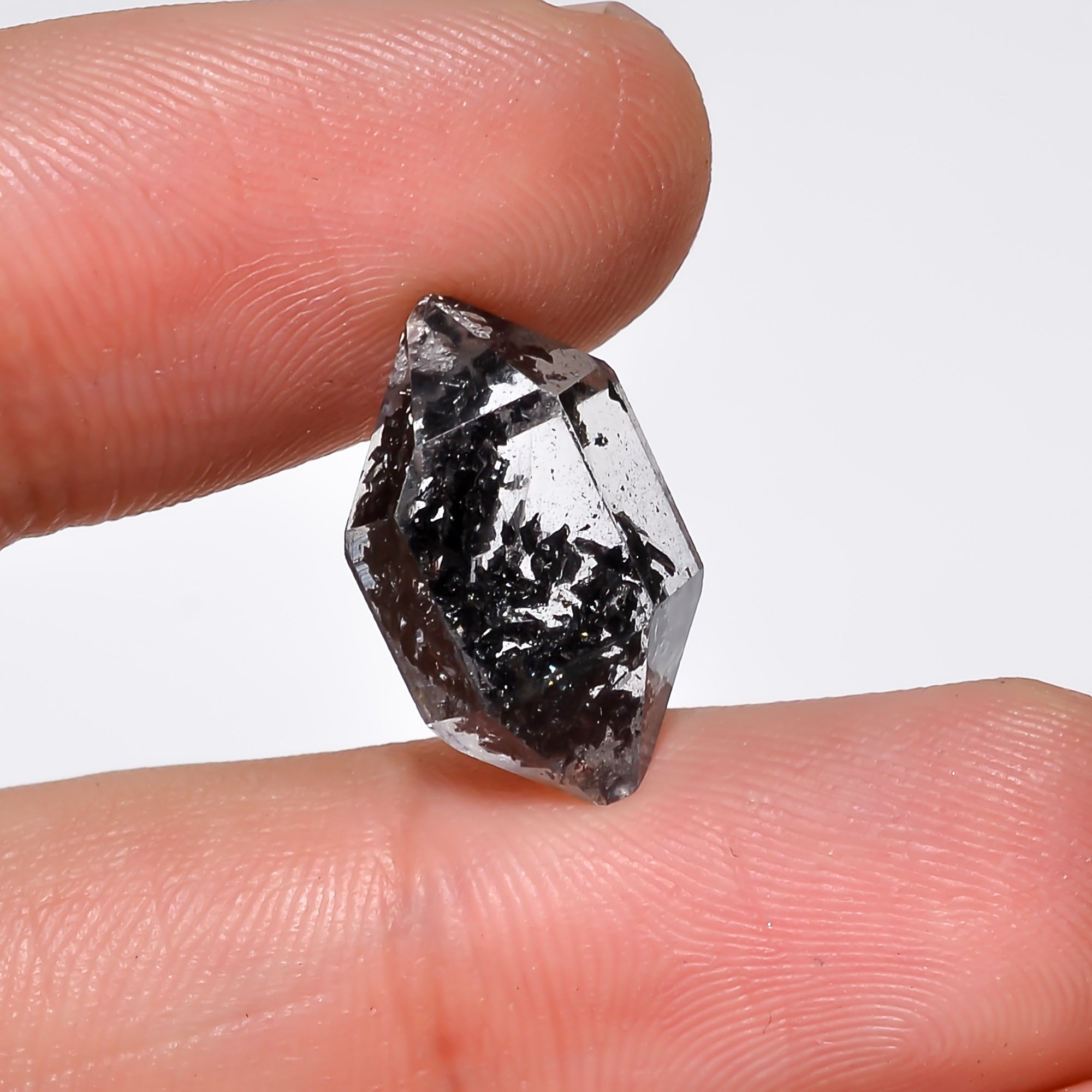 Natural Herkimer Diamond Fancy Shape Cut Stone Loose Gemstone For Making Jewelry 8 Ct. 16X9X8 mm Y-10228
