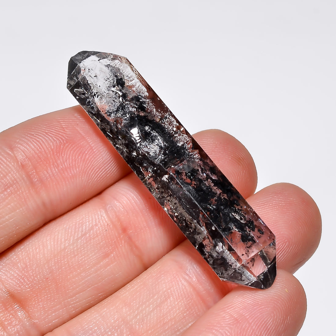 Natural Herkimer Diamond Fancy Shape Cut Stone Loose Gemstone For Making Jewelry 34 Ct. 47X11X8 mm Y-10235