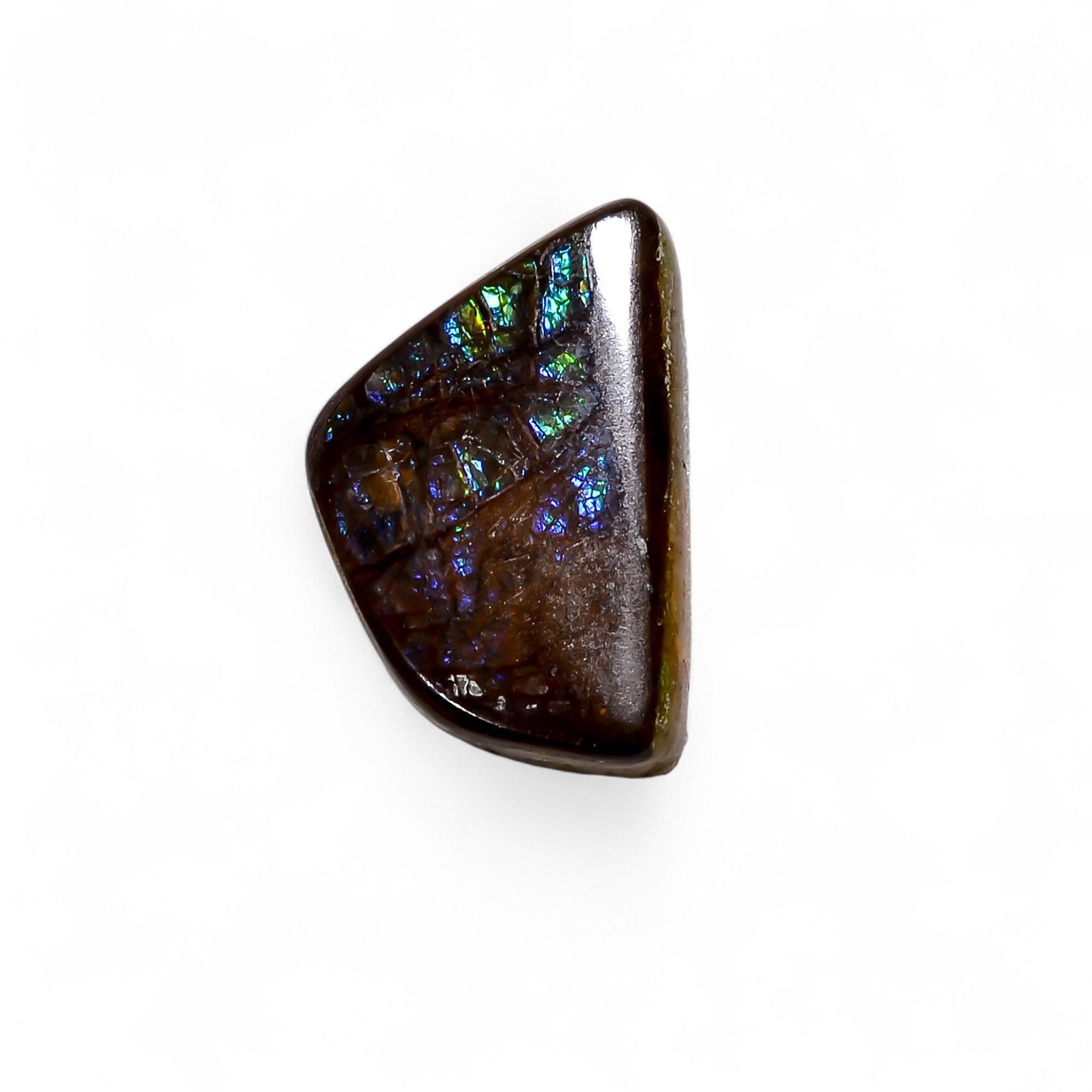 Natural Ammolite Fancy Shape Cabochon Loose Gemstone For Making Jewelry 5 Ct. 16X11X3 mm Y-10263
