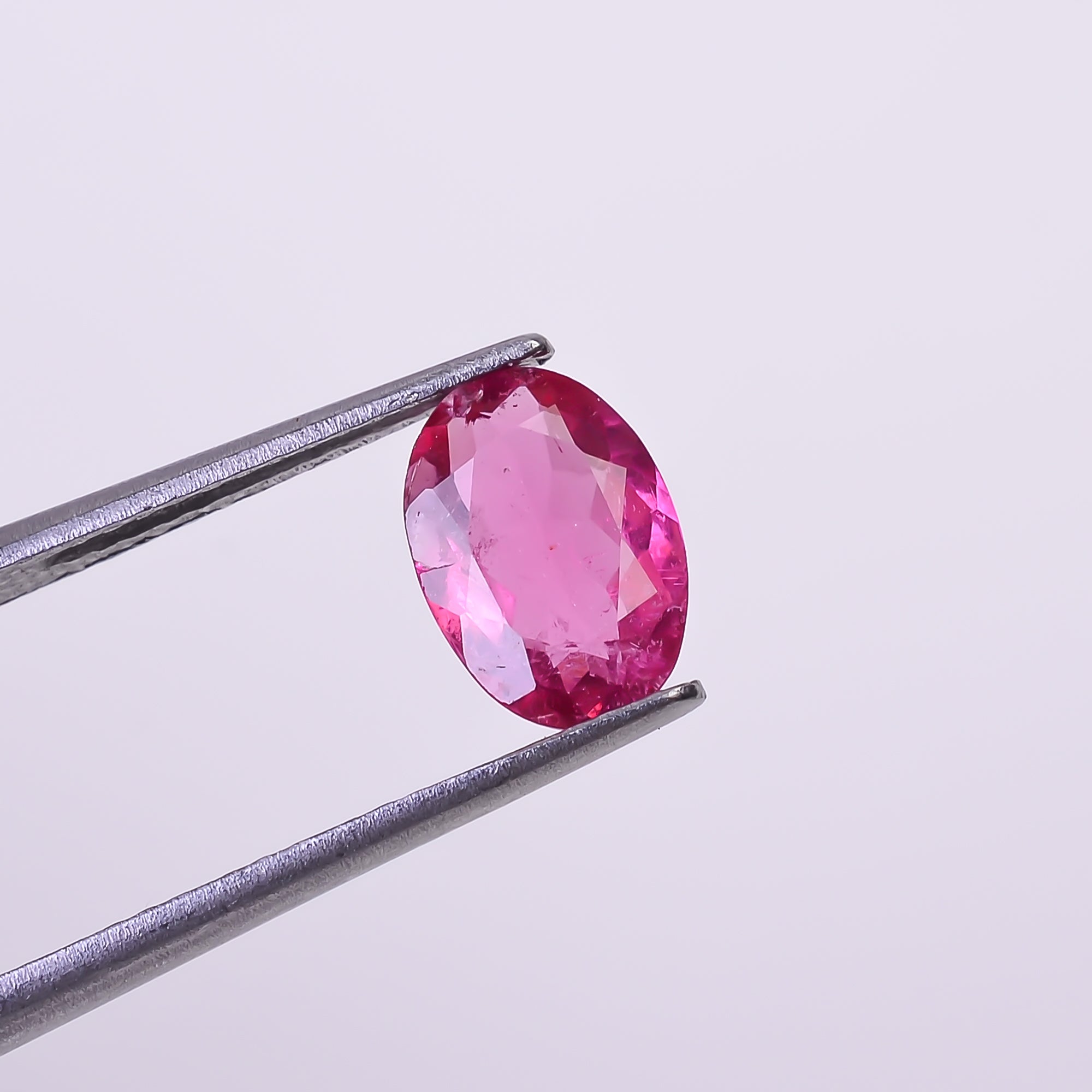 Natural Pink Tourmaline Oval Shape Cut Stone Loose Gemstone For Making Jewelry 1.05 Ct. 8X6X3 mm Y-10265