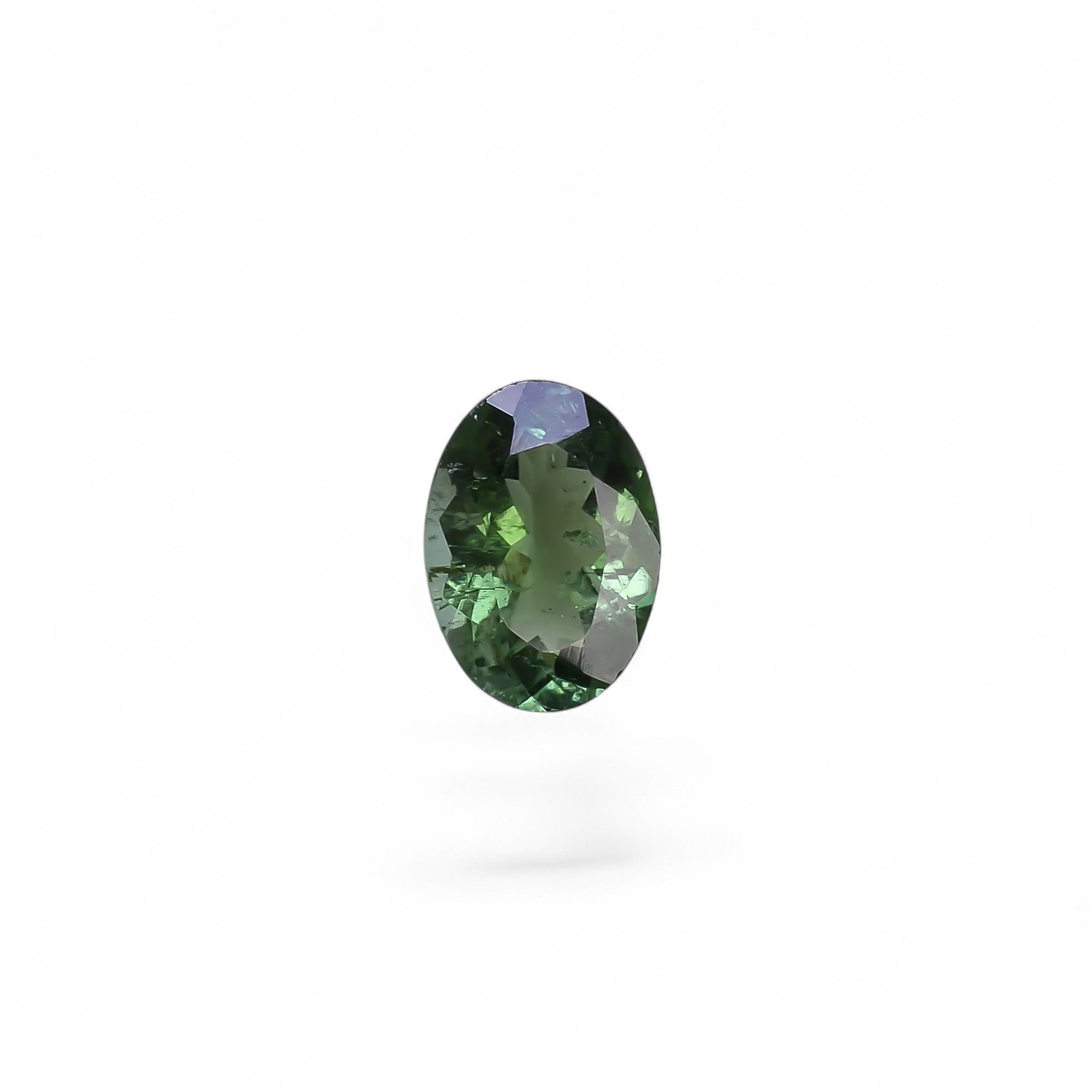 Natural Green Tourmaline Oval Shape Cut Stone Loose Gemstone For Making Jewelry 1.5 Ct. 9X6X4 mm Y-10275