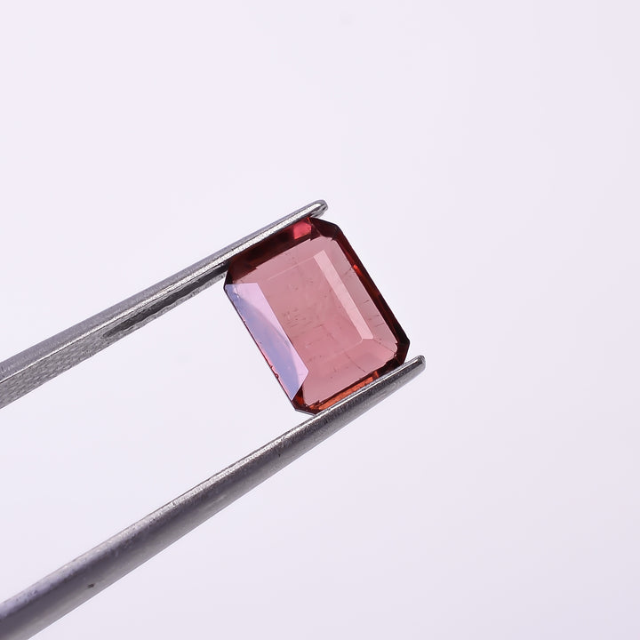 Natural Pink Tourmaline Radiant Shape Cut Stone Loose Gemstone For Making Jewelry 1.7 Ct. 8X6X3 mm Y-10277