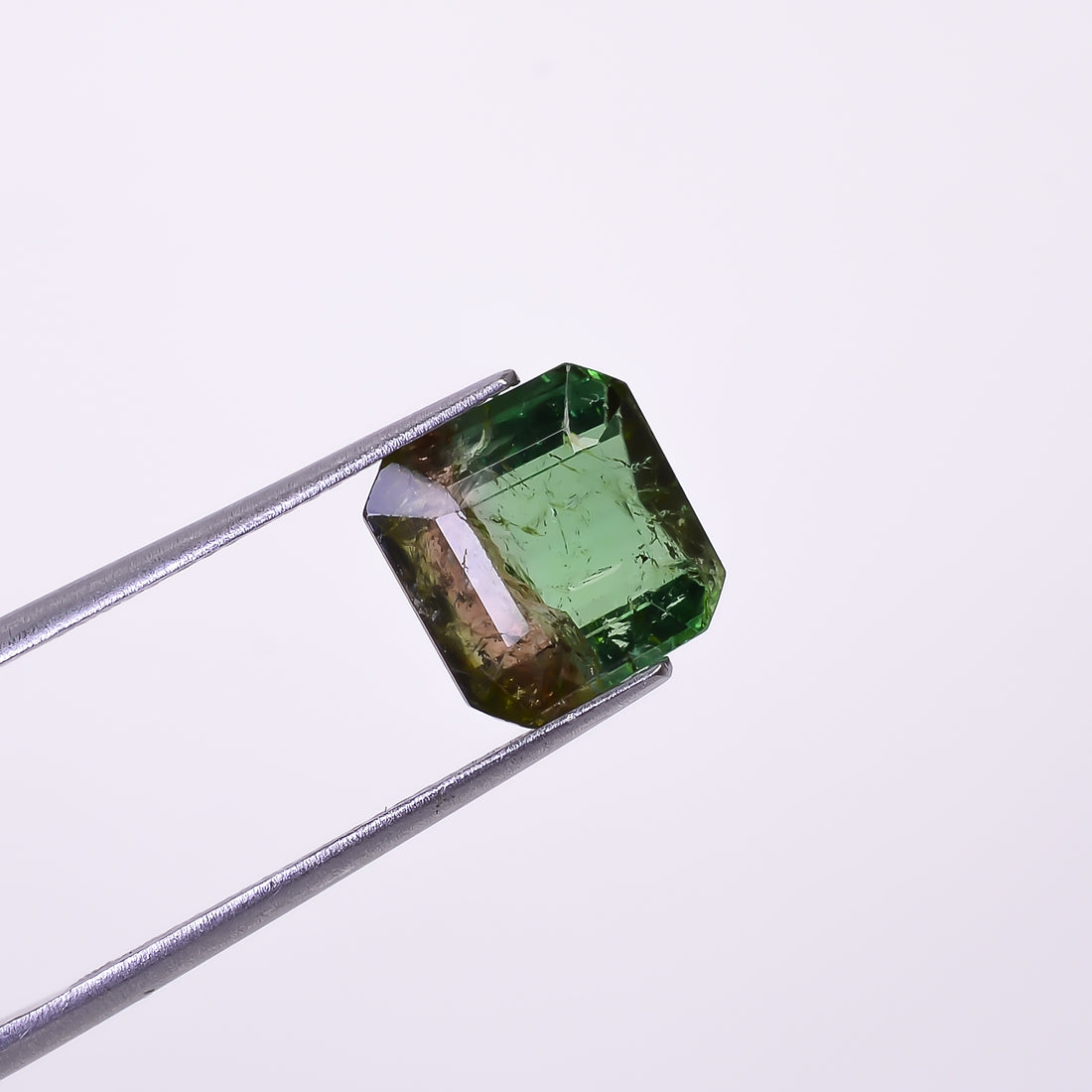 Natural Green Tourmaline Cushion Shape Cut Stone Loose Gemstone For Making Jewelry 4.3 Ct. 9X9X5 mm Y-10281