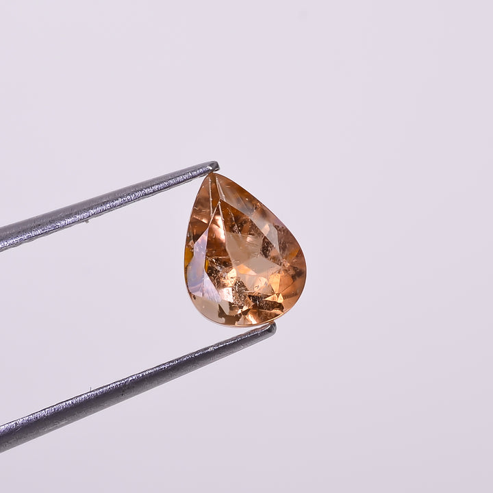Natural Yellow Tourmaline Pear Shape Cut Stone Loose Gemstone For Making Jewelry 1.15 Ct. 8X6X4 mm Y-10285
