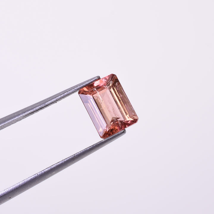 Natural Pink Tourmaline Radiant Shape Cut Stone Loose Gemstone For Making Jewelry 1.5 Ct. 8X5X4 mm Y-10287
