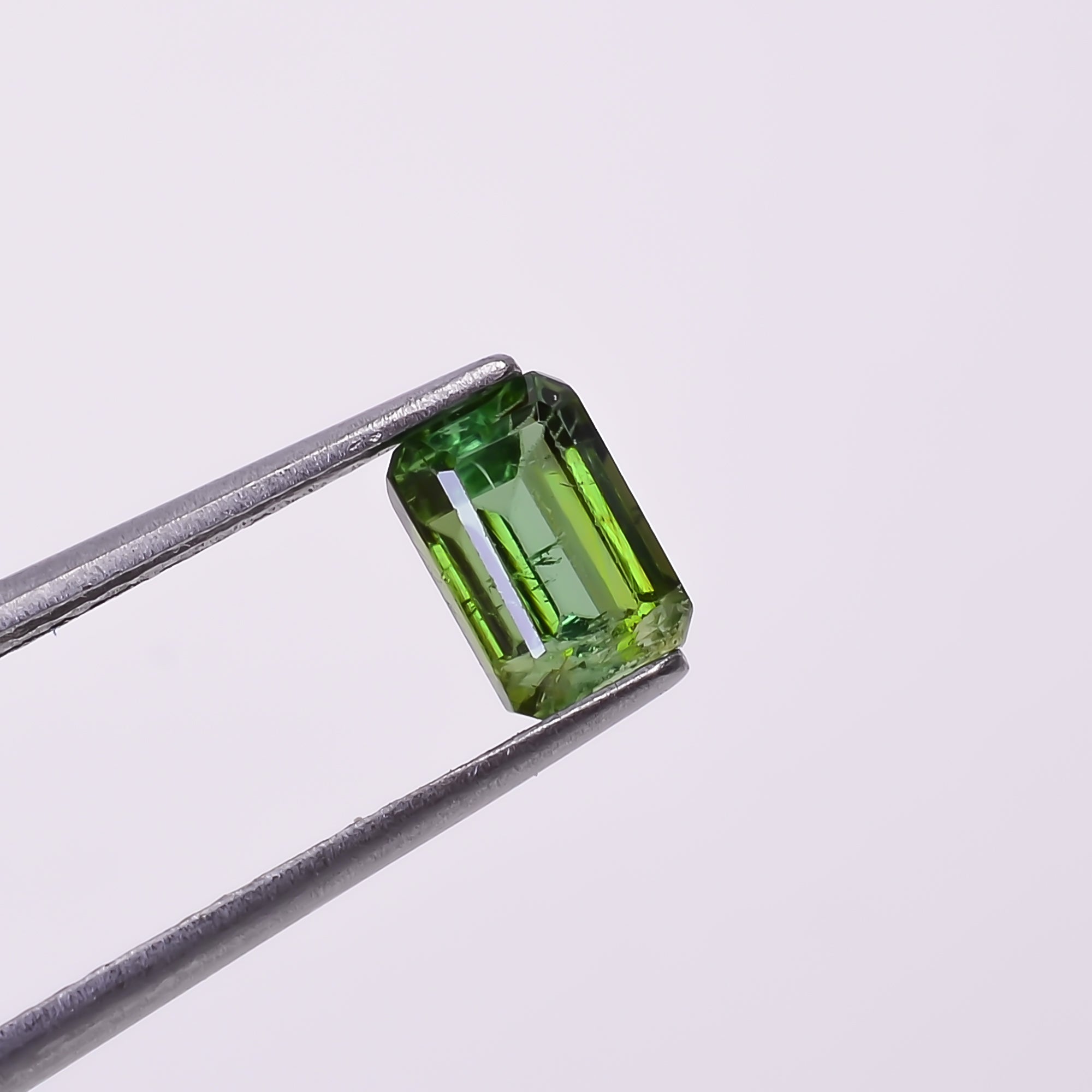 Natural Green Tourmaline Radiant Shape Cut Stone Loose Gemstone For Making Jewelry 0.95 Ct. 6X4X3 mm Y-10293