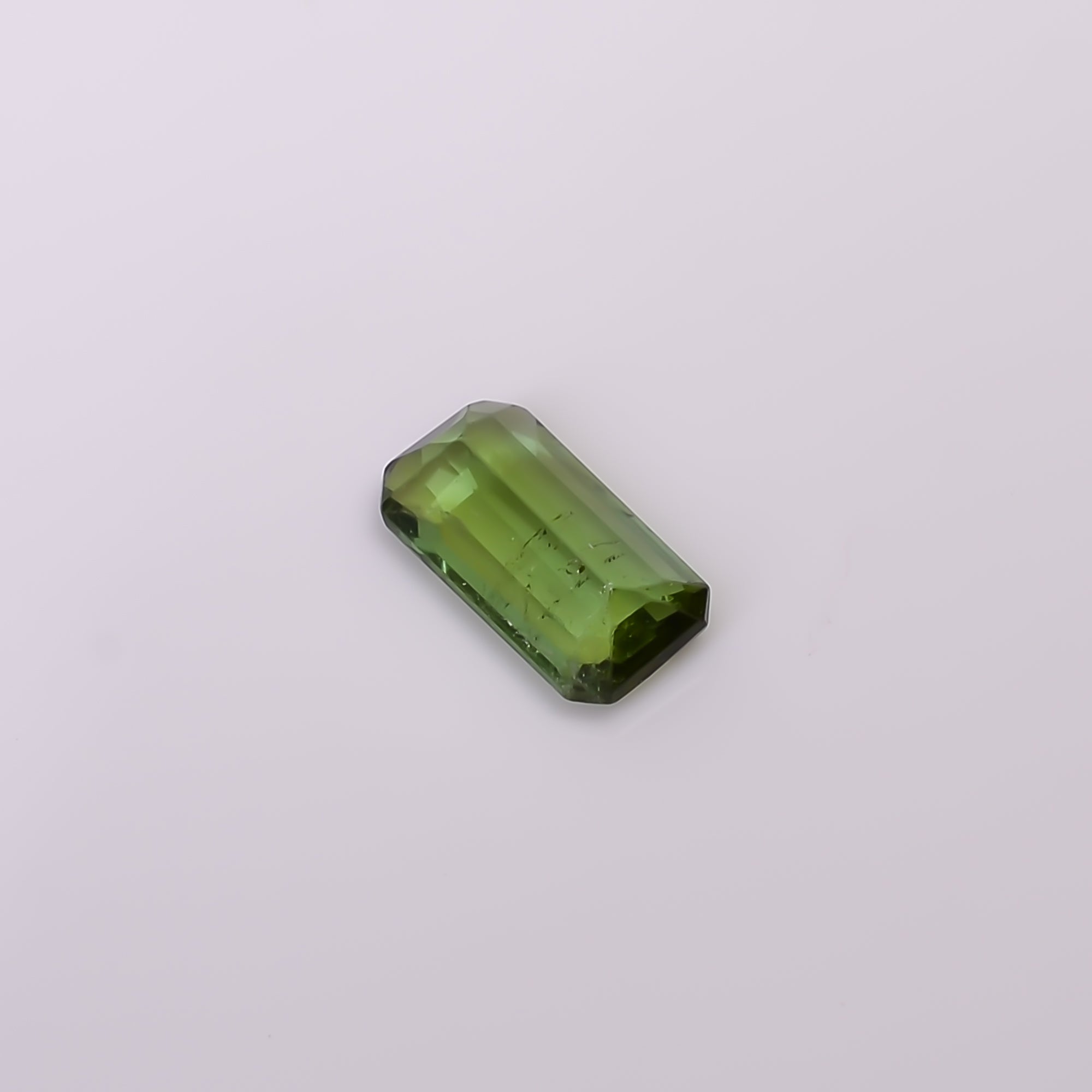 Natural Green Tourmaline Radiant Shape Cut Stone Loose Gemstone For Making Jewelry 0.8 Ct. 8X4X2 mm Y-10295