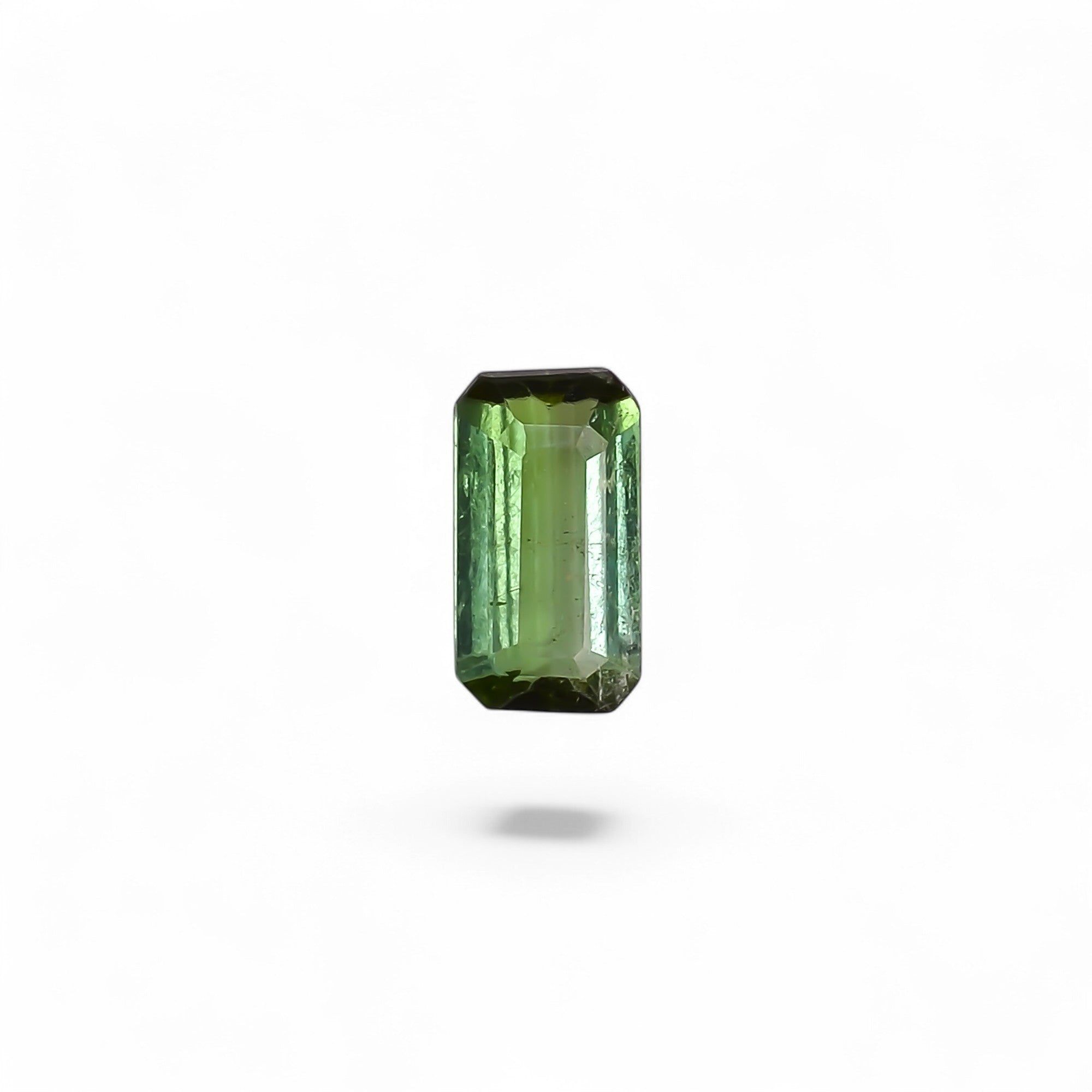 Natural Green Tourmaline Radiant Shape Cut Stone Loose Gemstone For Making Jewelry 0.8 Ct. 8X4X2 mm Y-10295