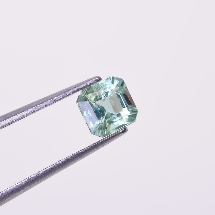 Natural Green Tourmaline Cushion Shape Cut Stone Loose Gemstone For Making Jewelry 0.75 Ct. 5X5X4 mm Y-10297