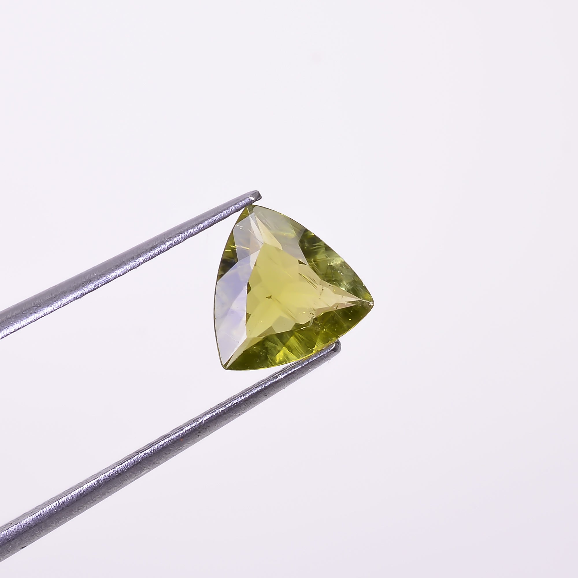 Natural Green Tourmaline Trillion Shape Cut Stone Loose Gemstone For Making Jewelry 1.1 Ct. 7X7X3 mm Y-10301