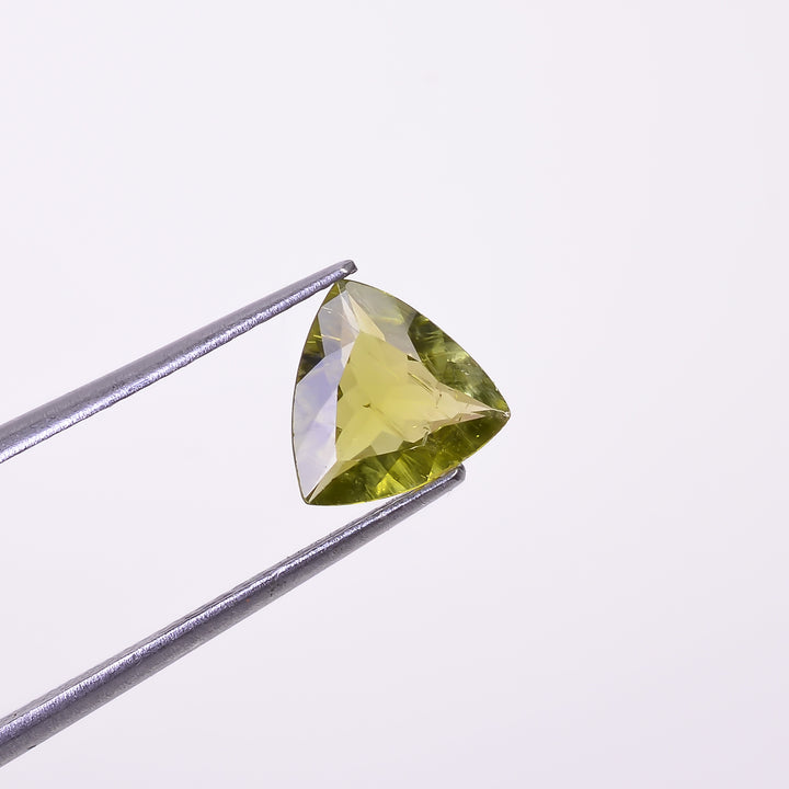 Natural Green Tourmaline Trillion Shape Cut Stone Loose Gemstone For Making Jewelry 1.1 Ct. 7X7X3 mm Y-10301