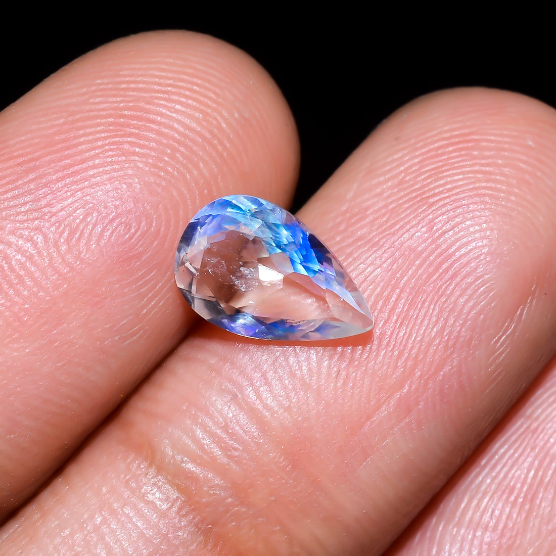 Natural Madagascar Moonstone Pear Shape Cut Stone Loose Gemstone For Making Jewelry 1 Ct. 9X6X3 mm Y-10304