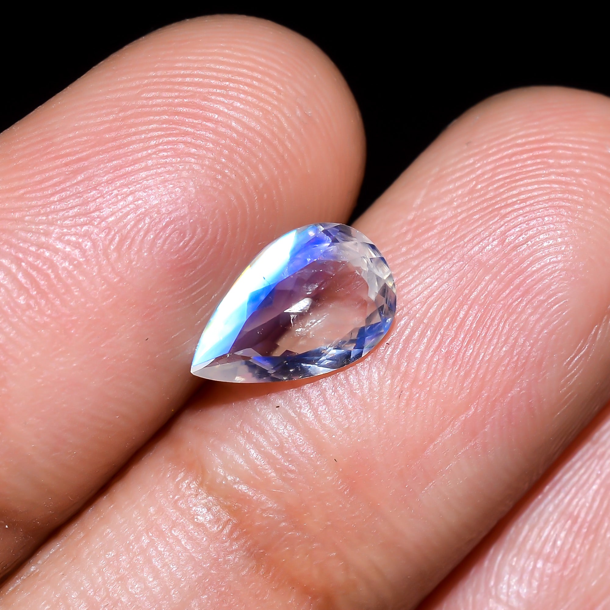 Natural Madagascar Moonstone Pear Shape Cut Stone Loose Gemstone For Making Jewelry 1 Ct. 9X6X3 mm Y-10304