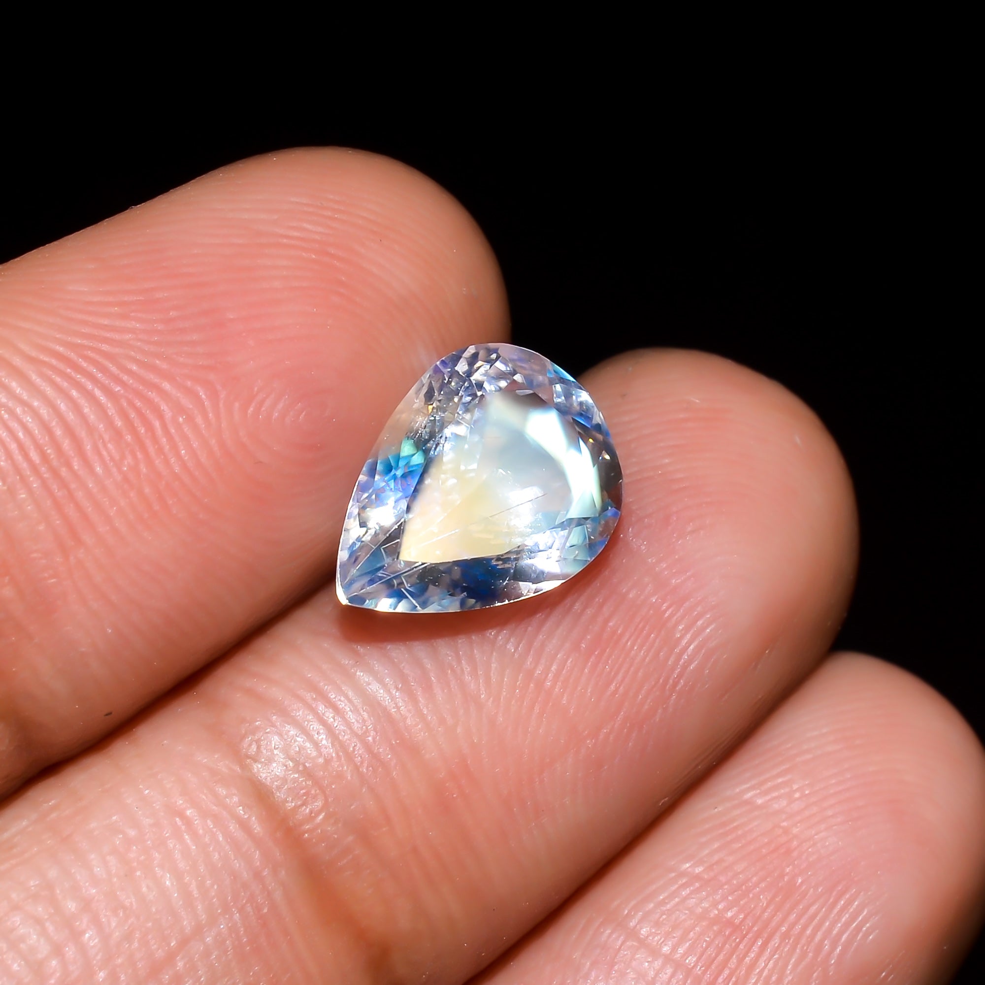 Natural Madagascar Moonstone Pear Shape Cut Stone Loose Gemstone For Making Jewelry 2.1 Ct. 11X7X4 mm Y-10306